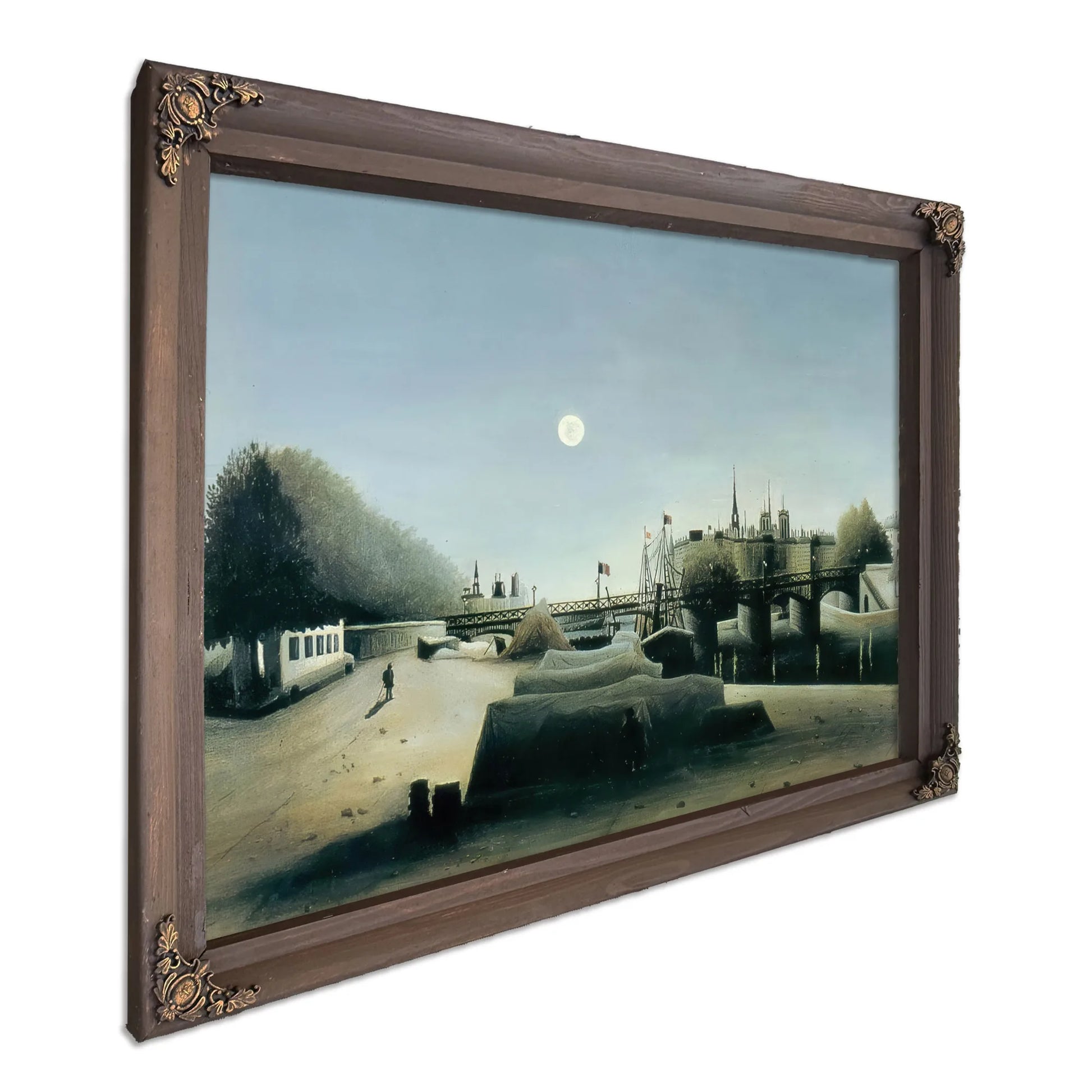 View Of The Ile Saint Louis Seen From Port Saint Nicolas 1888 By Henri Rousseau Fine Art Print