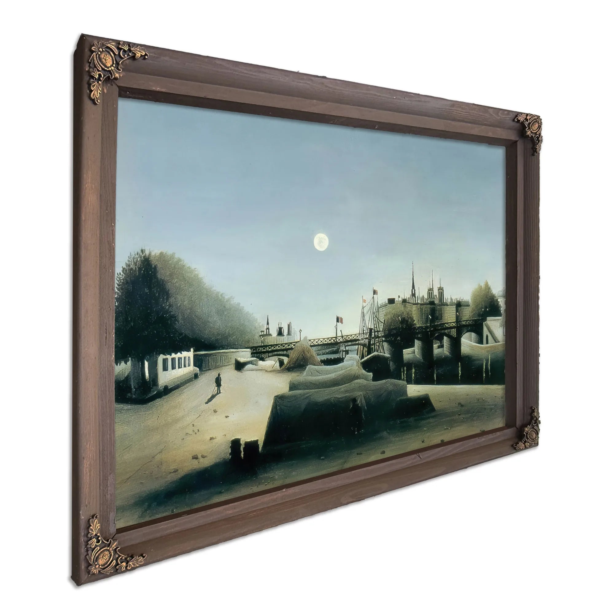 View Of The Ile Saint Louis Seen From Port Saint Nicolas 1888 By Henri Rousseau Fine Art Print