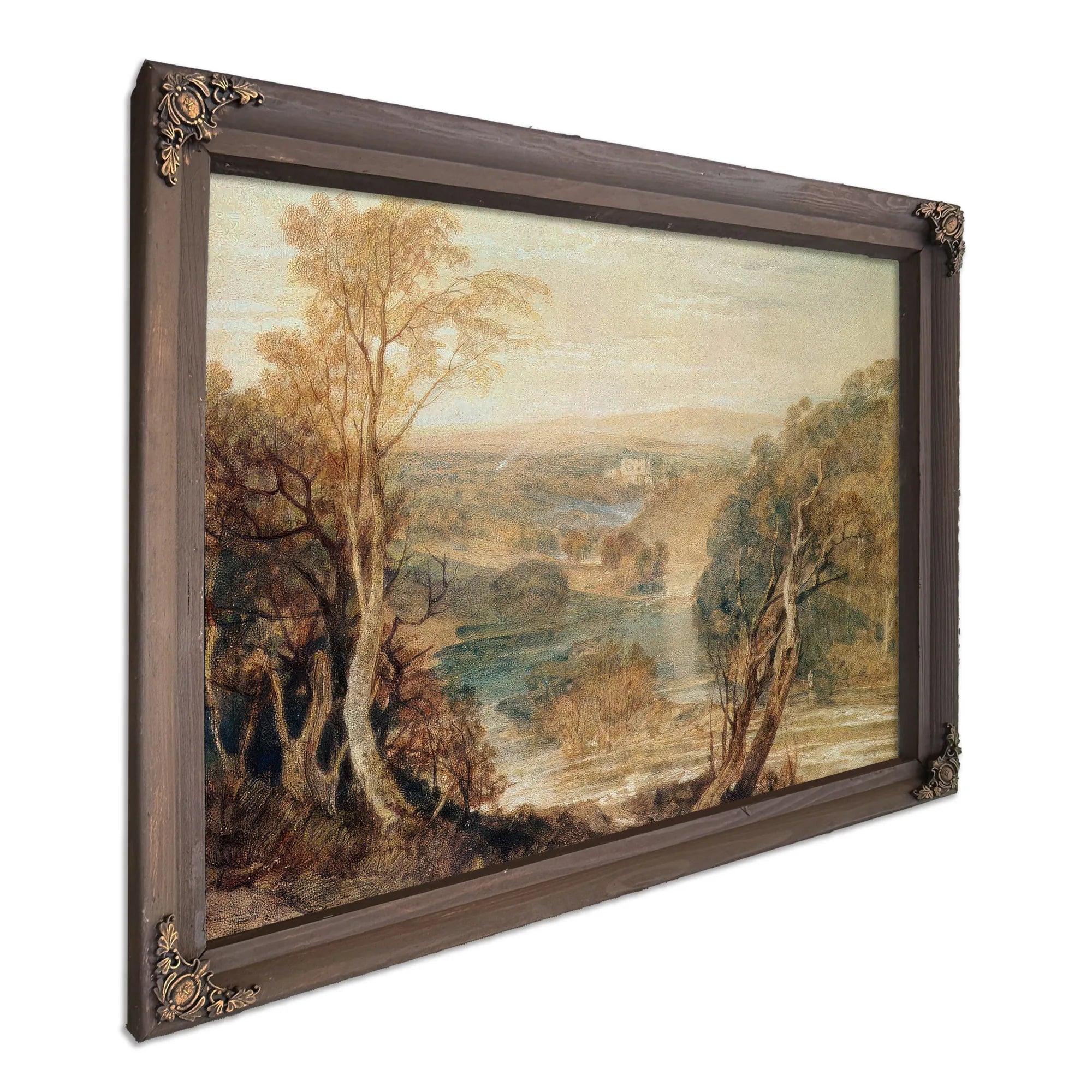 The River Wharfe With A Distant View Of Barden Tower By Joseph Mallord William Turner Fine Art Print