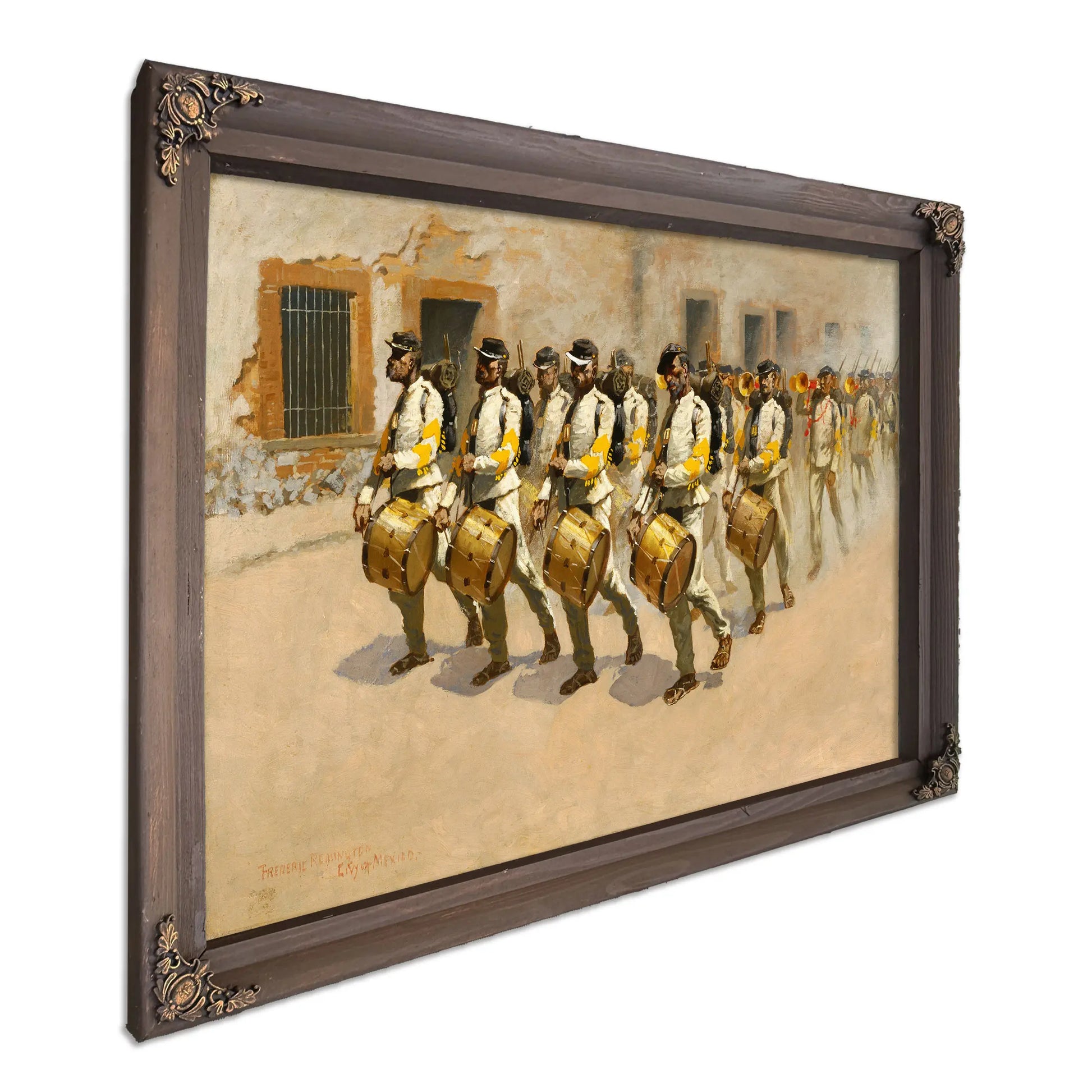 Drum Corps by Frederic Remington