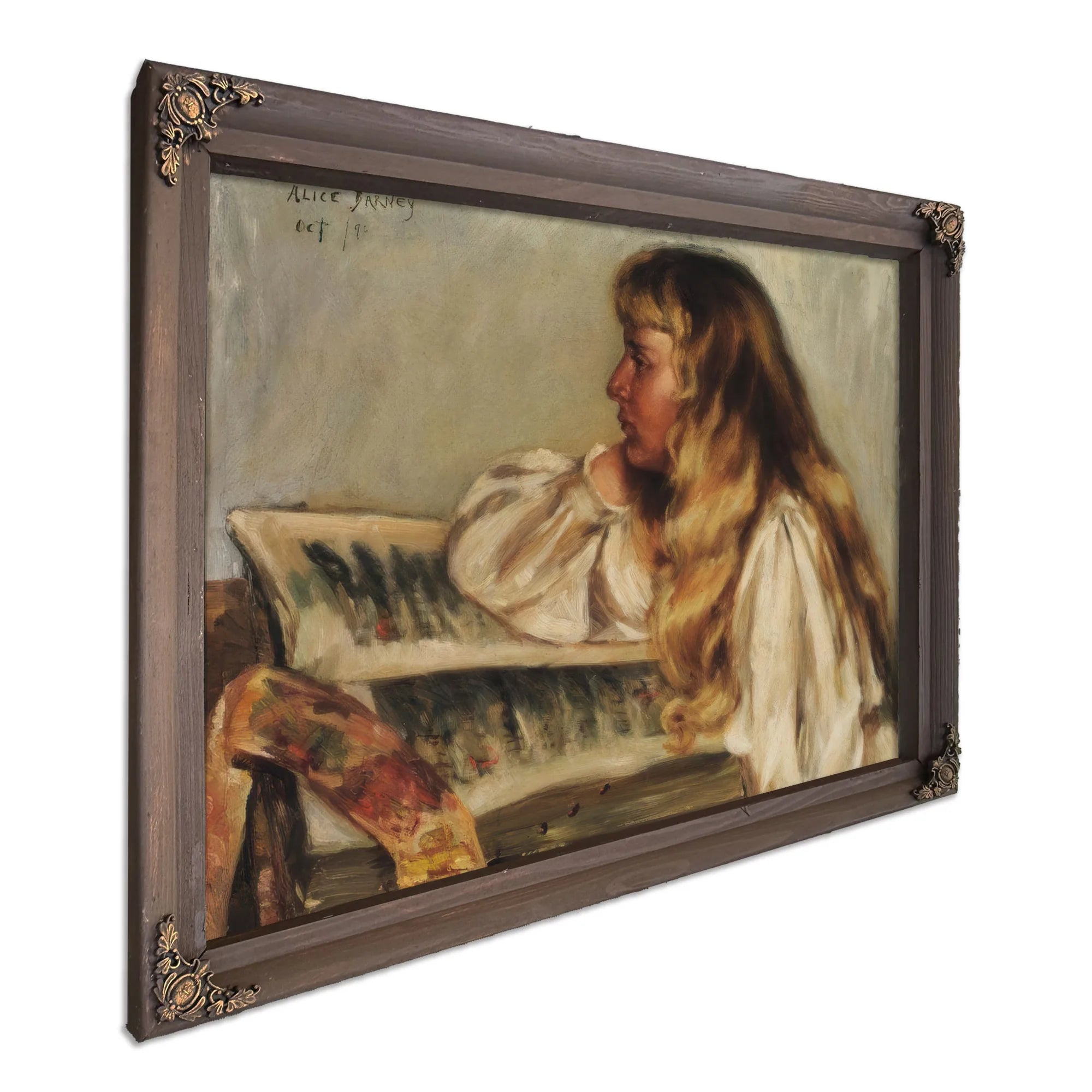 Natalie And Missal By Alice Pike Barney Fine Art Print