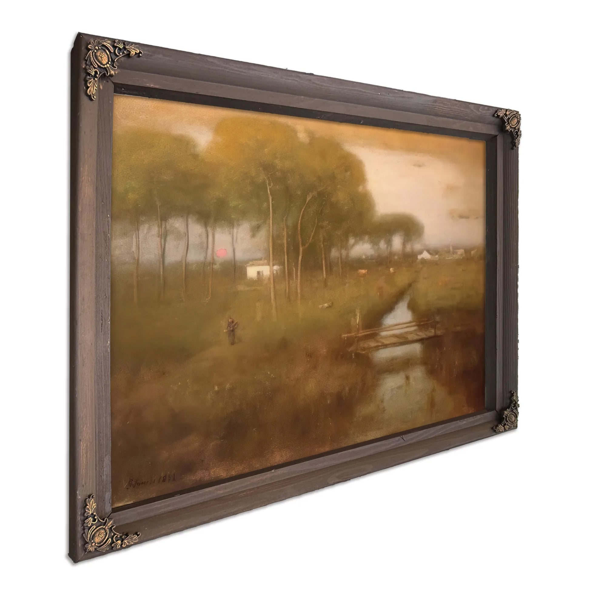 Early Moonrise Tarpon Springs By George Inness Fine Art Print