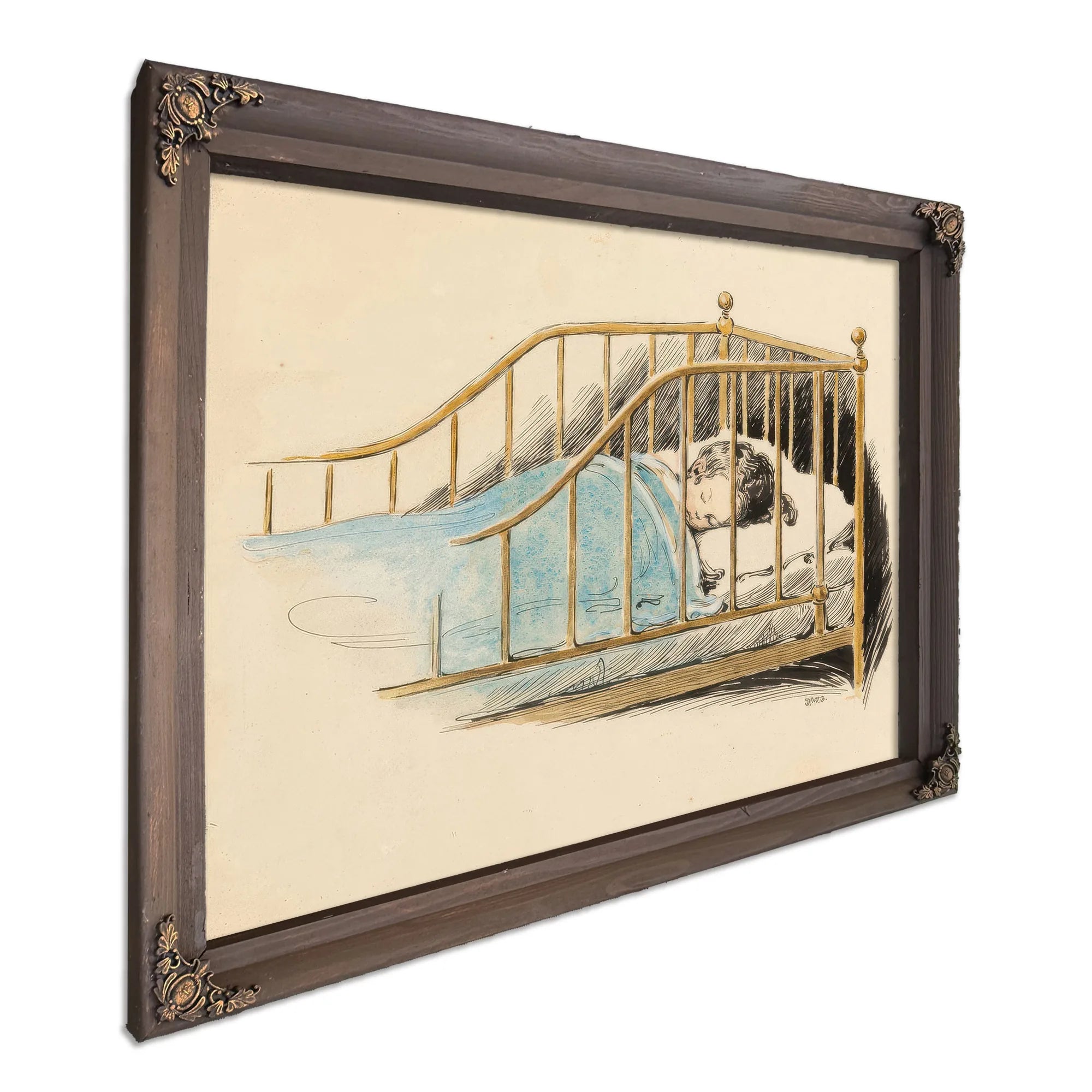 Child Sleeping A Childs Prayer Interior Book Illustration 1926 By Jessie Willcox Smith Fine Art Print