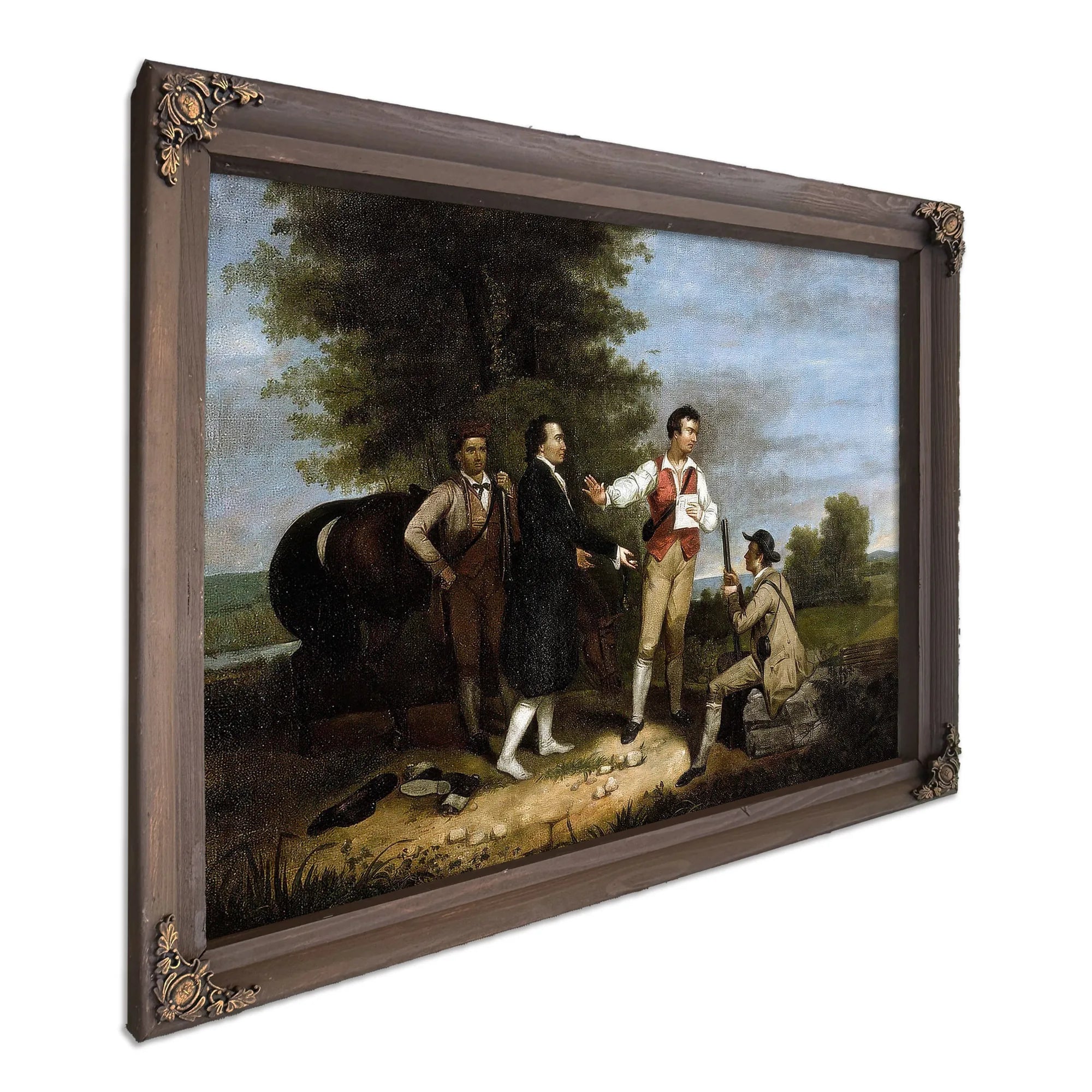 The Capture Of Major Andre By Asher B Durand Fine Art Print