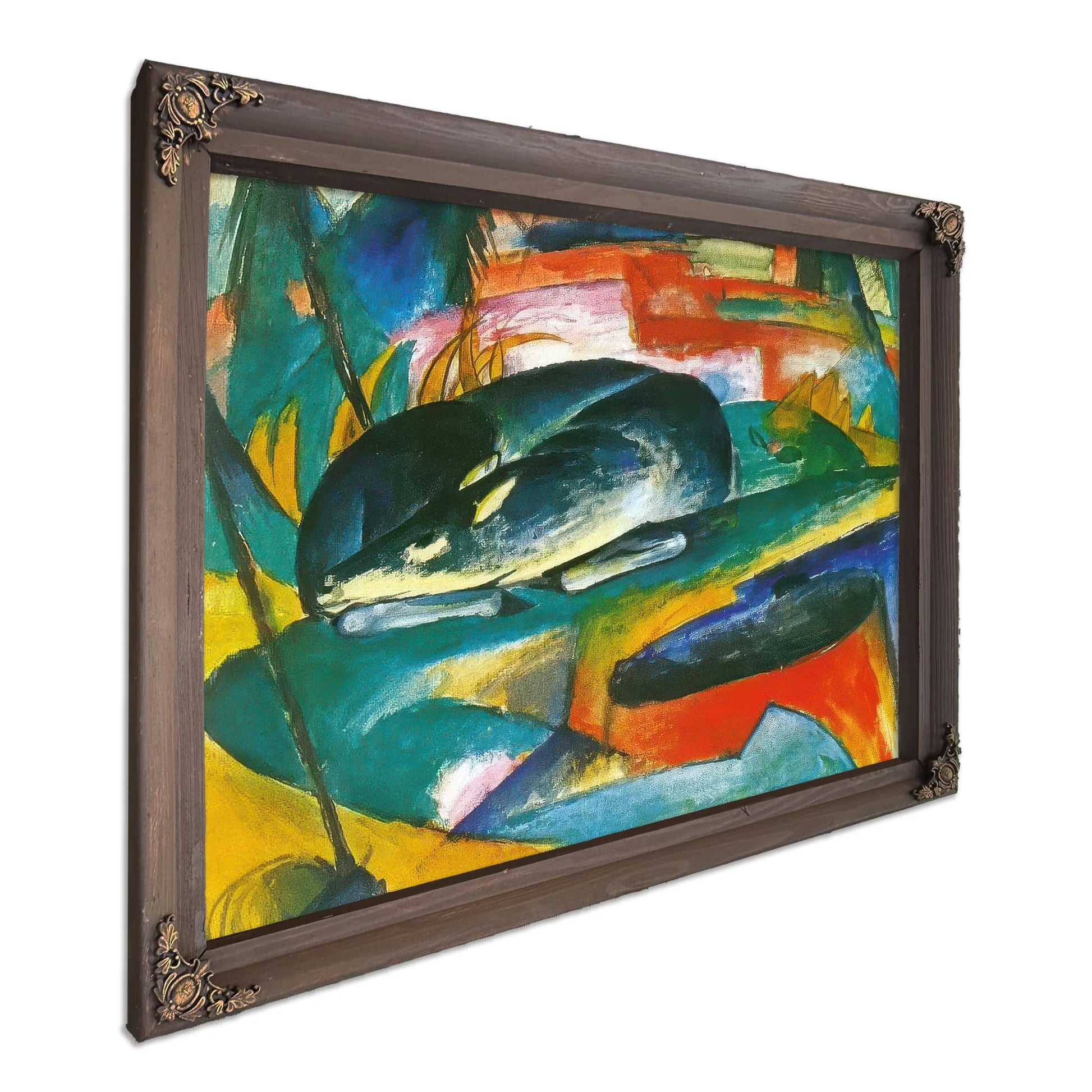 Sleeping Deer By Franz Marc Fine Art Print