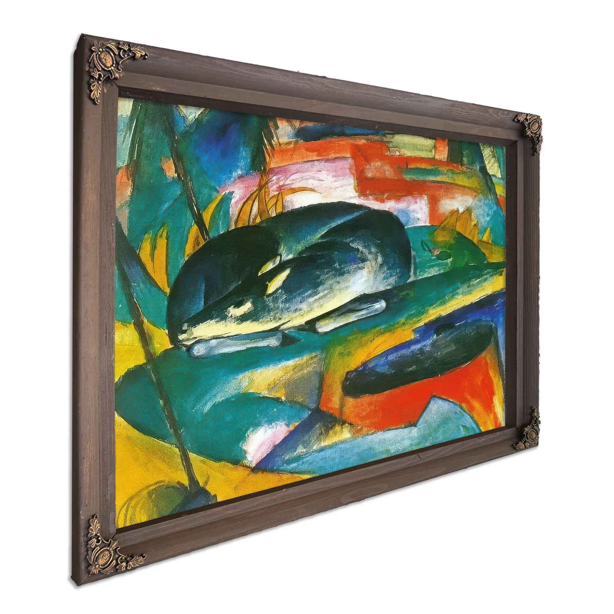 Sleeping Deer By Franz Marc Fine Art Print
