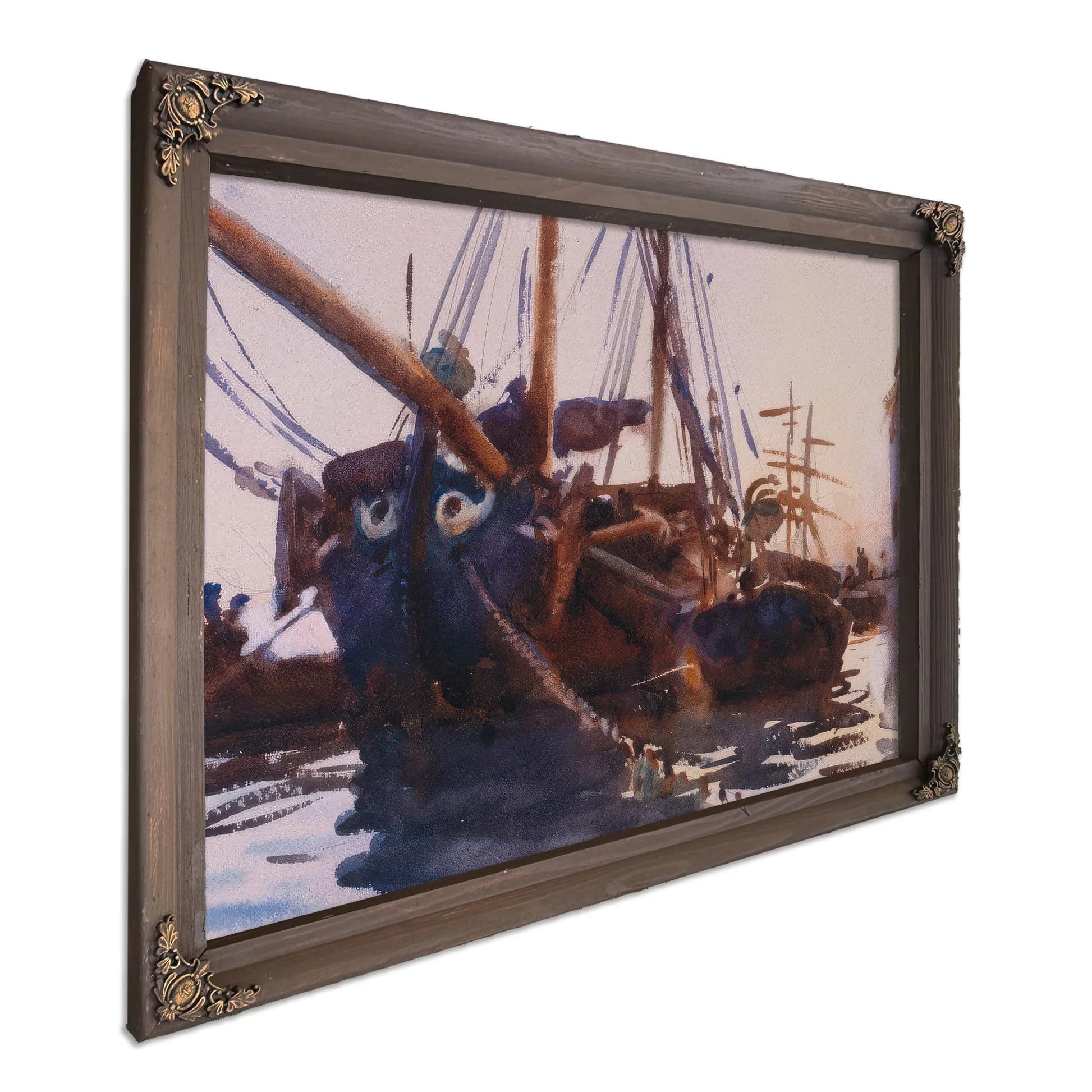 Venetian Boats By John Singer Sargent Fine Art Print