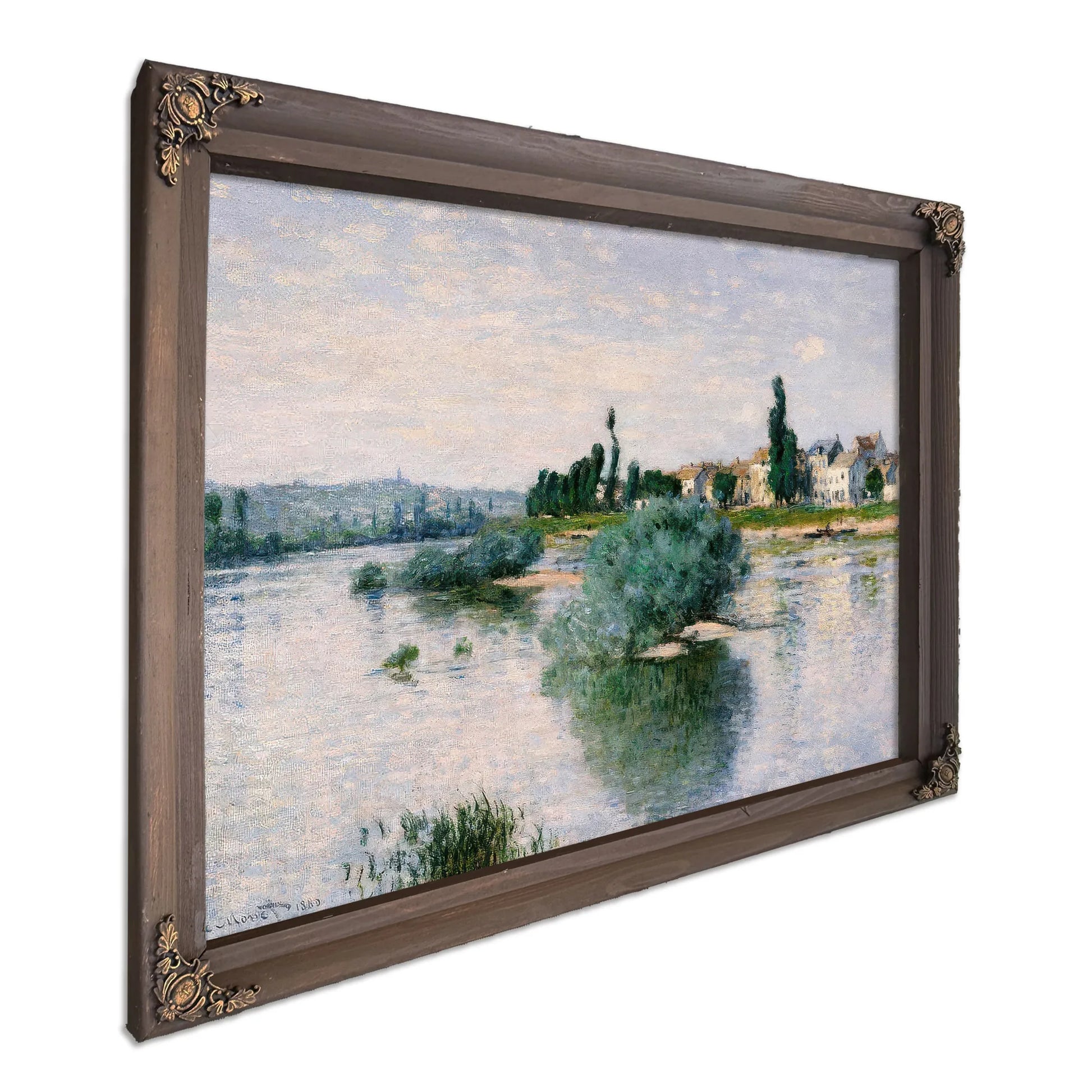 The Seine At Lavacourt By Claude Monet Fine Art Print