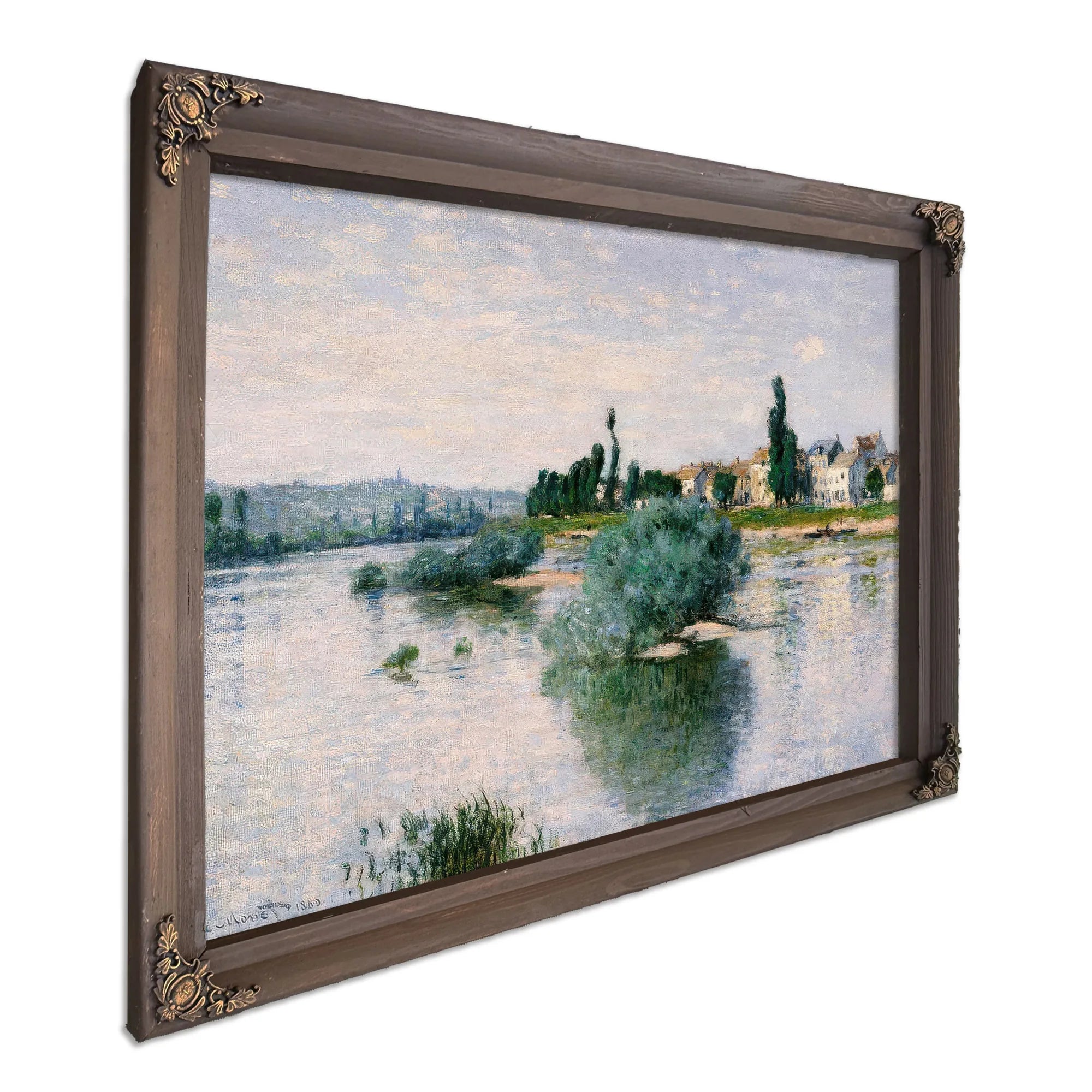 The Seine At Lavacourt By Claude Monet Fine Art Print