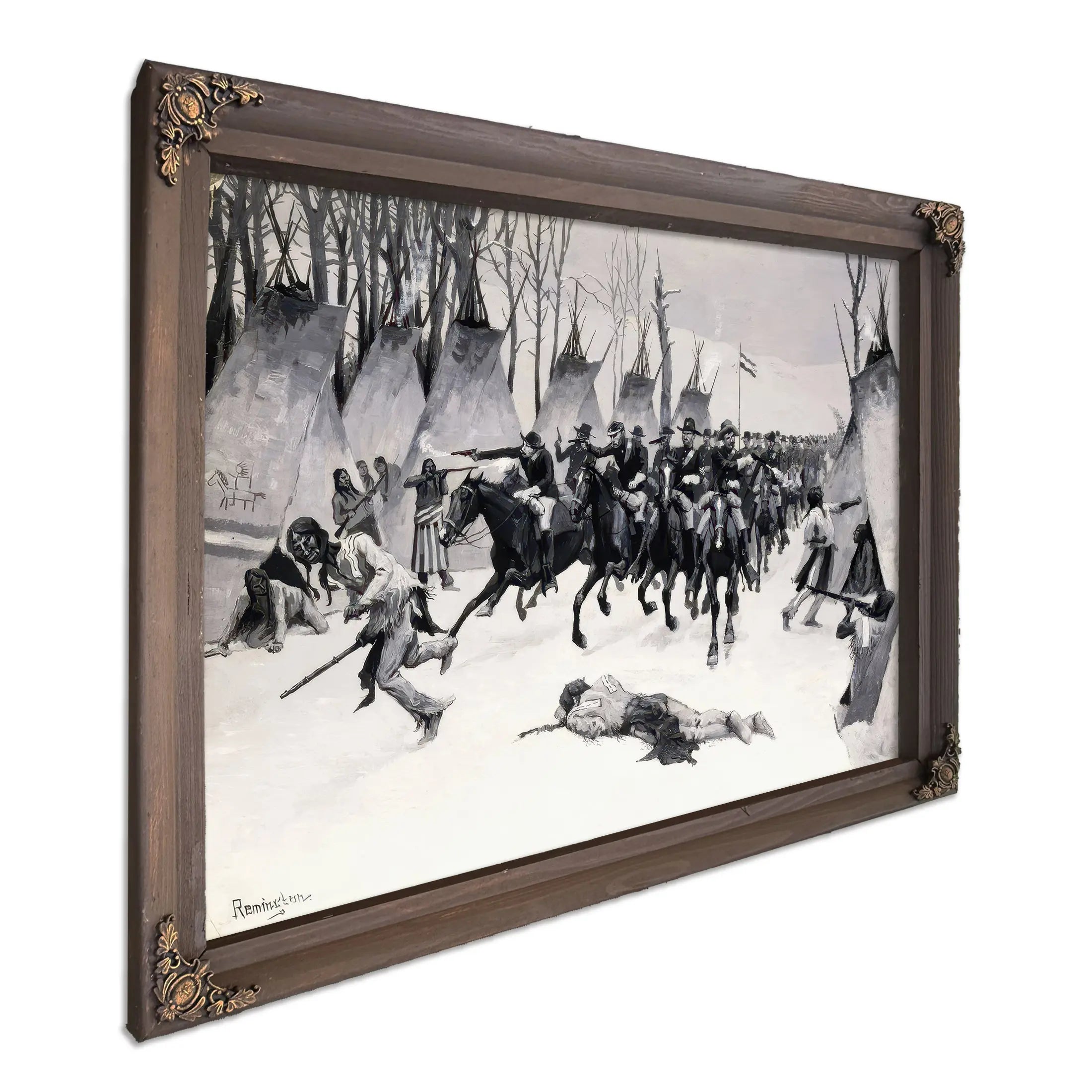 Battle Of Washita by Frederic Remington