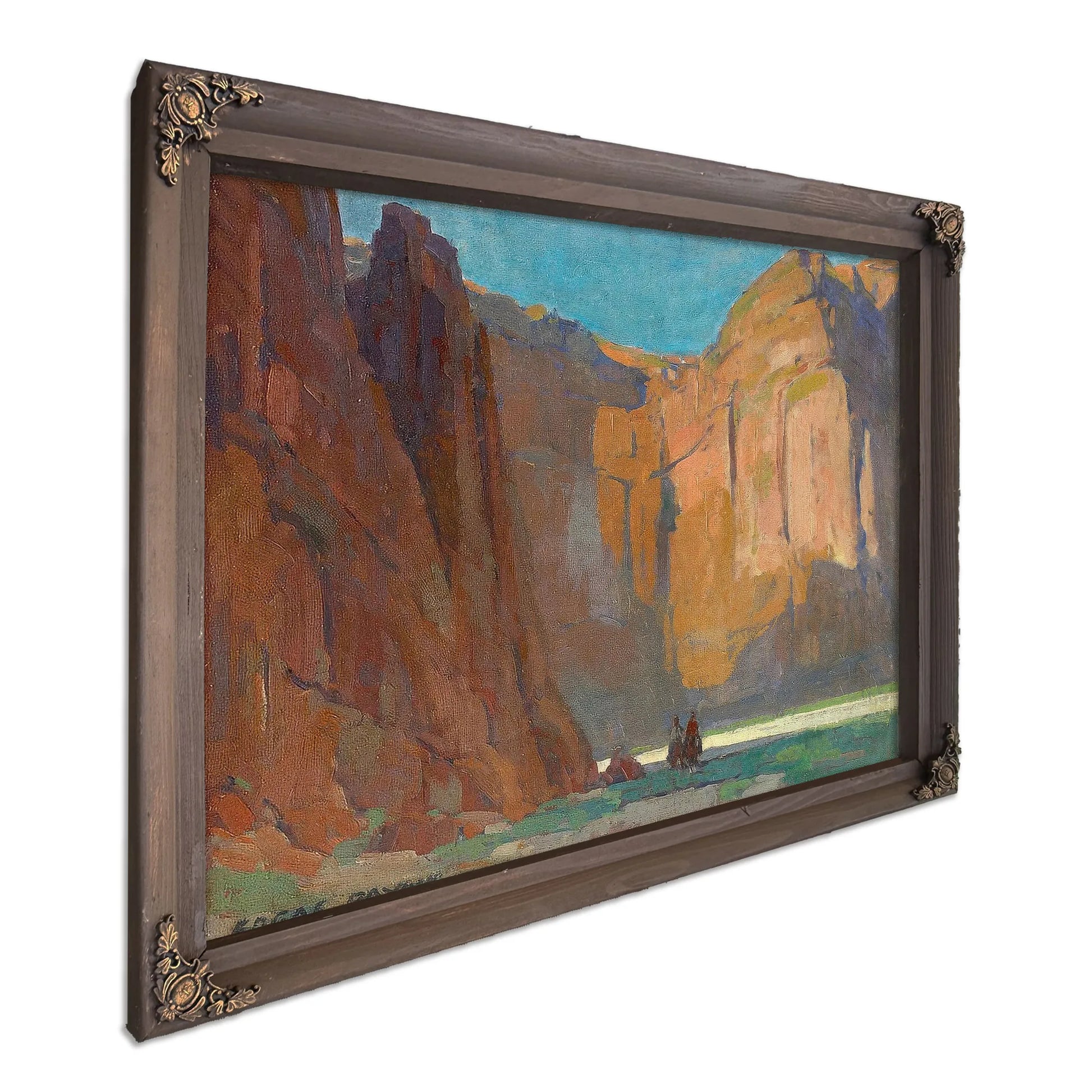 Navajos, Canyon De Chelly By Edgar Payne Fine Art Print