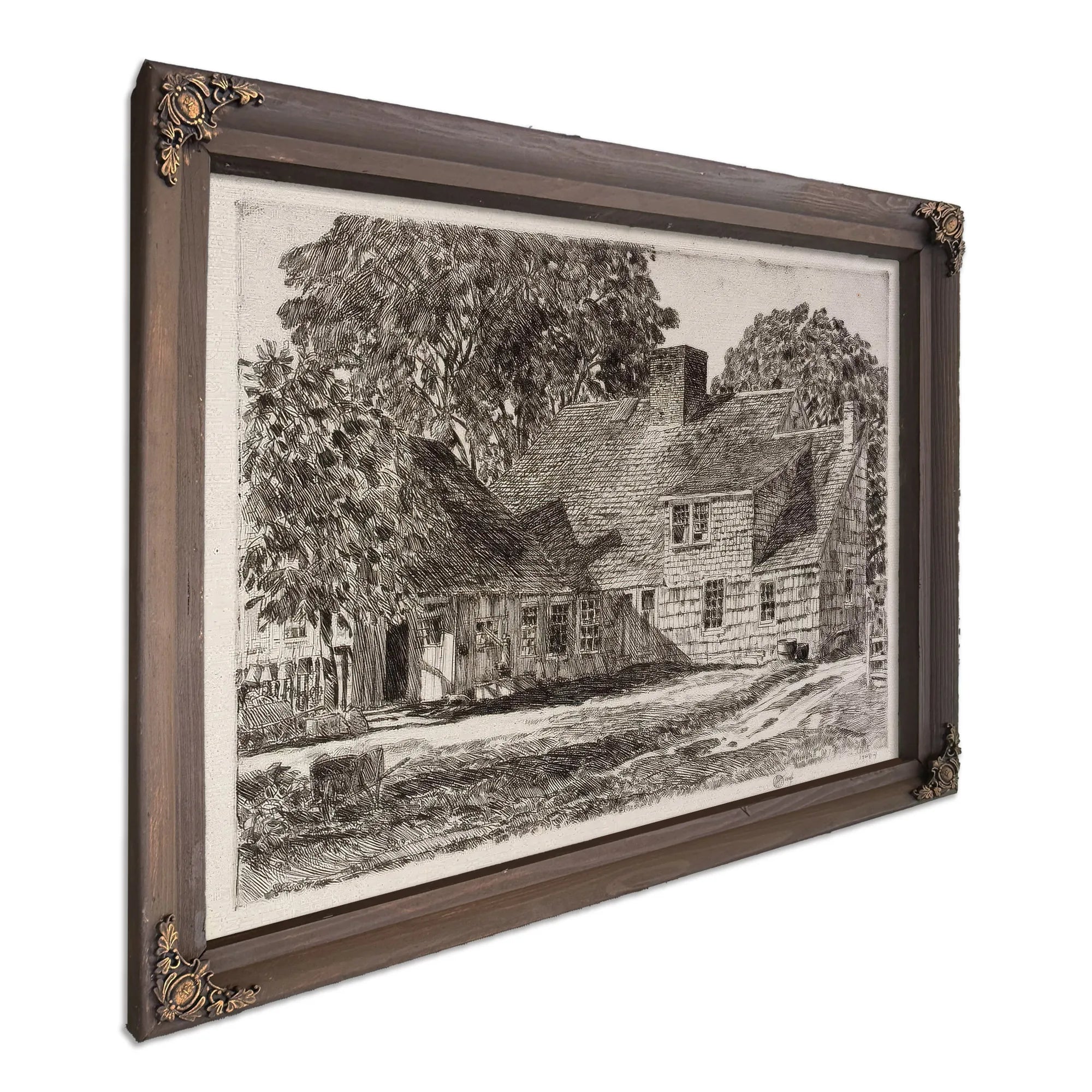 Old Dominy House By Childe Hassam Fine Art Print