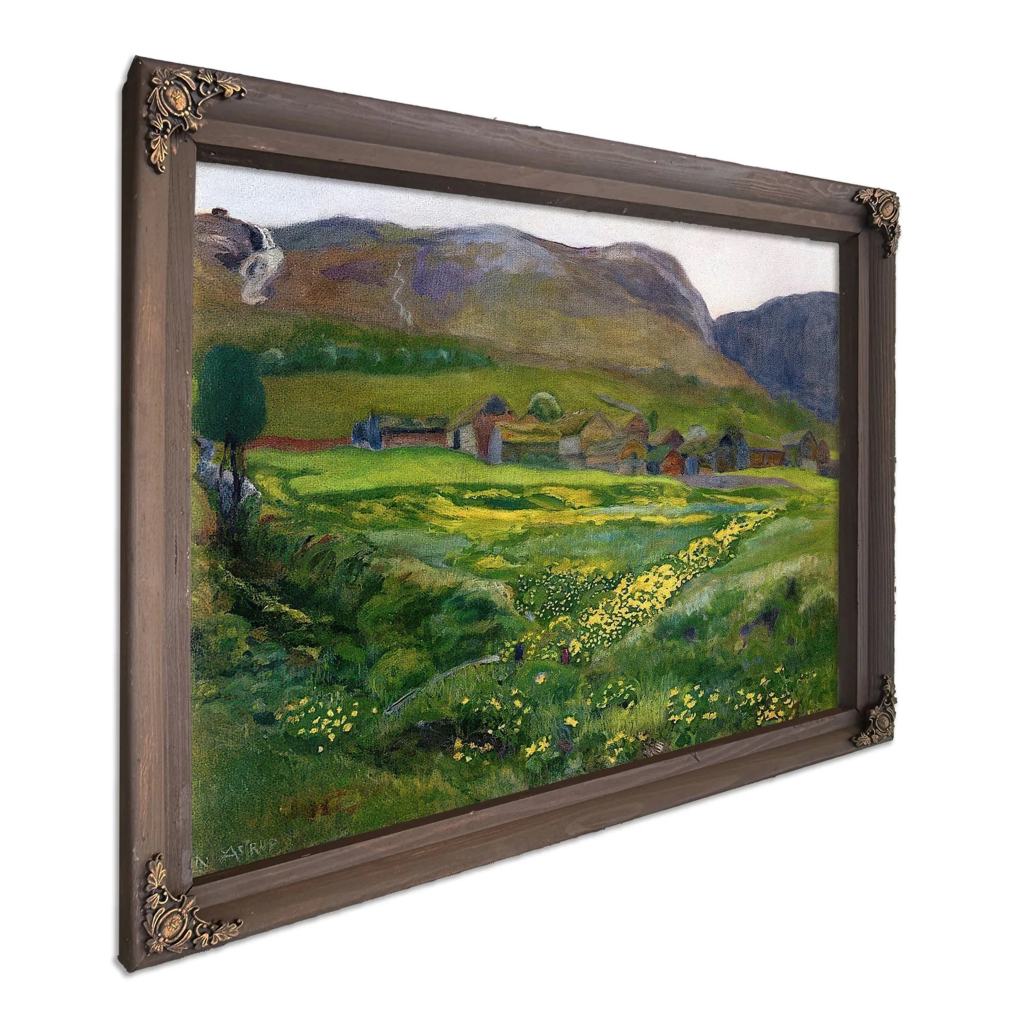 A June Night And Marsh Marigolds By Nicolai Astrup Fine Art Print