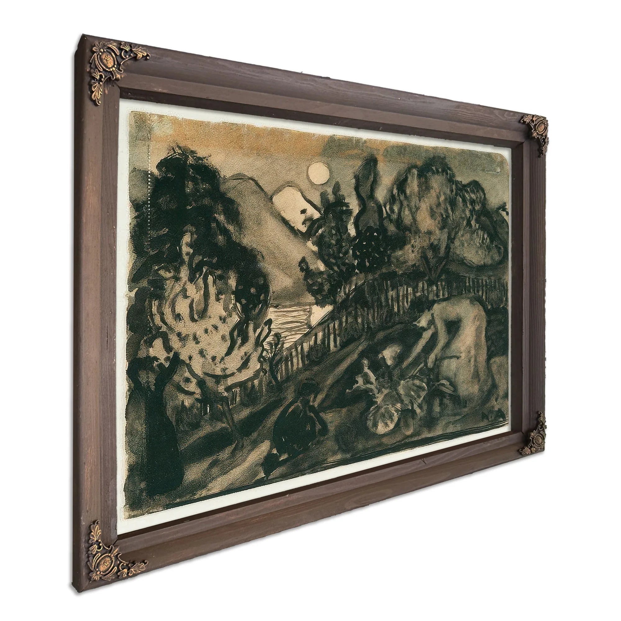 Study For 'In The Garden, Rhubarb Lady' By Nicolai Astrup Fine Art Print