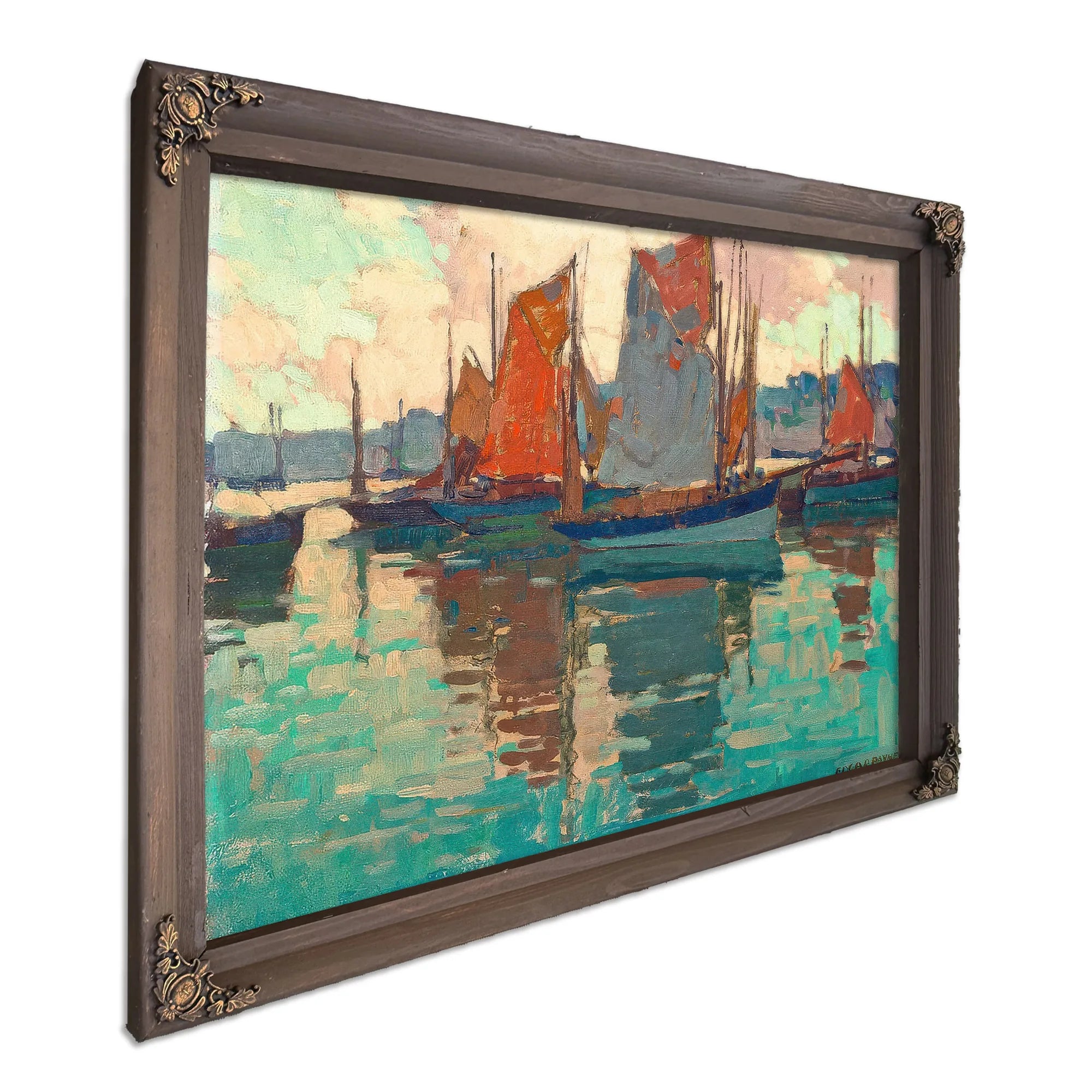 The Harbor, Douarnenez, France By Edgar Payne Fine Art Print