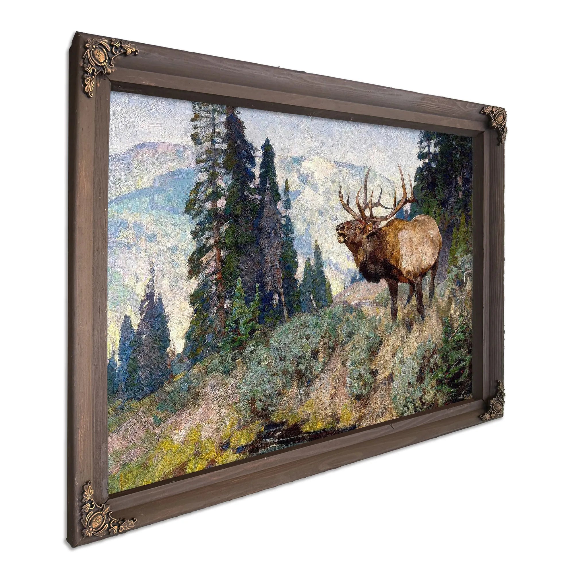 Wind River Bugler By Carl Rungius Fine Art Print