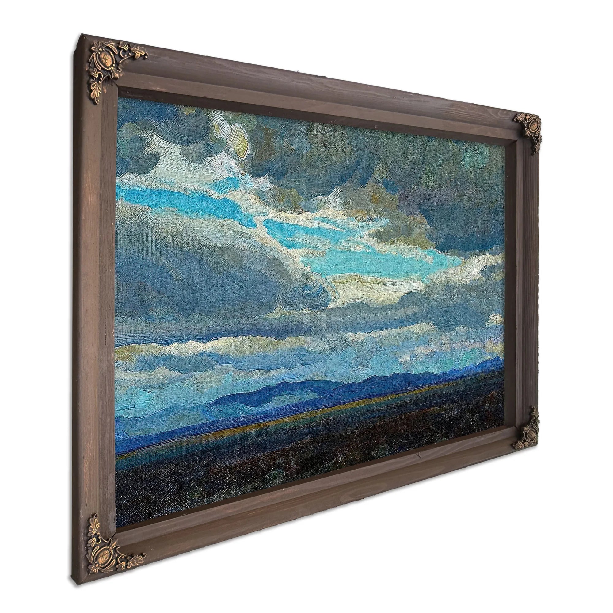 Approaching Storm Coast Range California 1921 By Maynard Dixon Fine Art Print