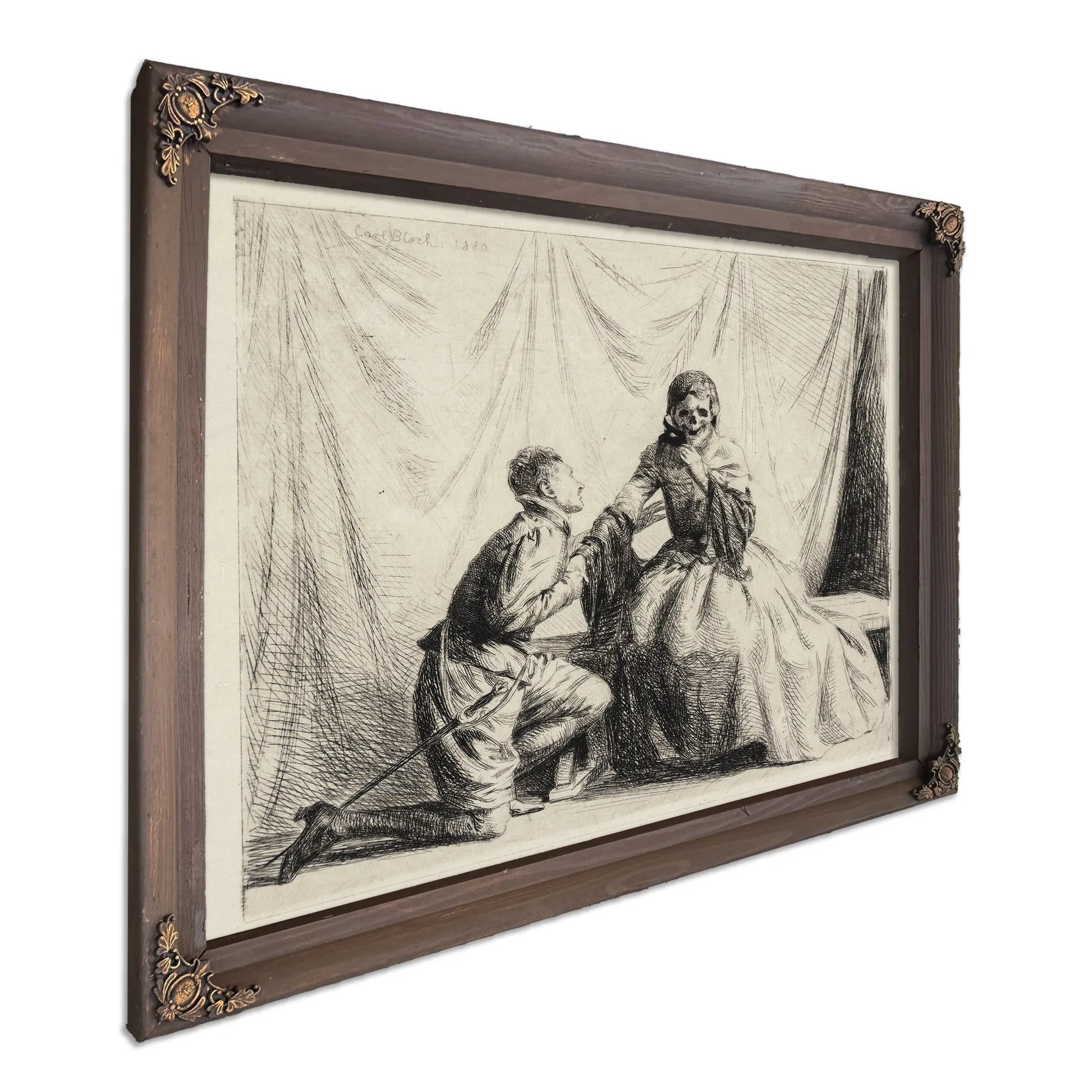 The Young Man And Death 2 by Carl Bloch