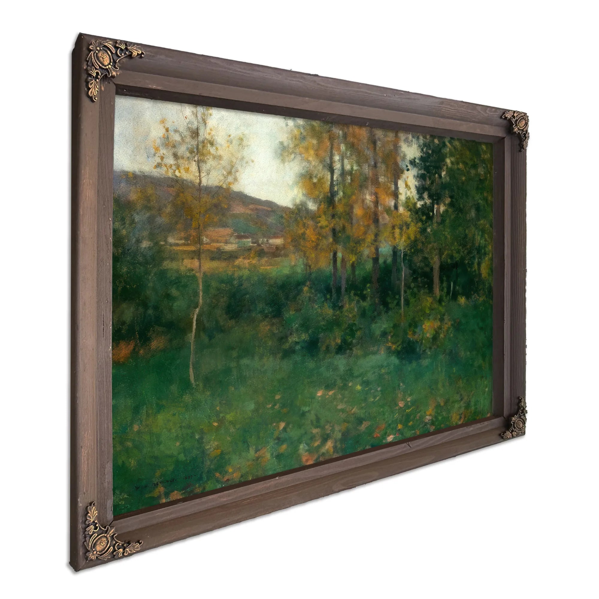 Spring Landscape Giverny By Willard Leroy Metcalf Fine Art Print