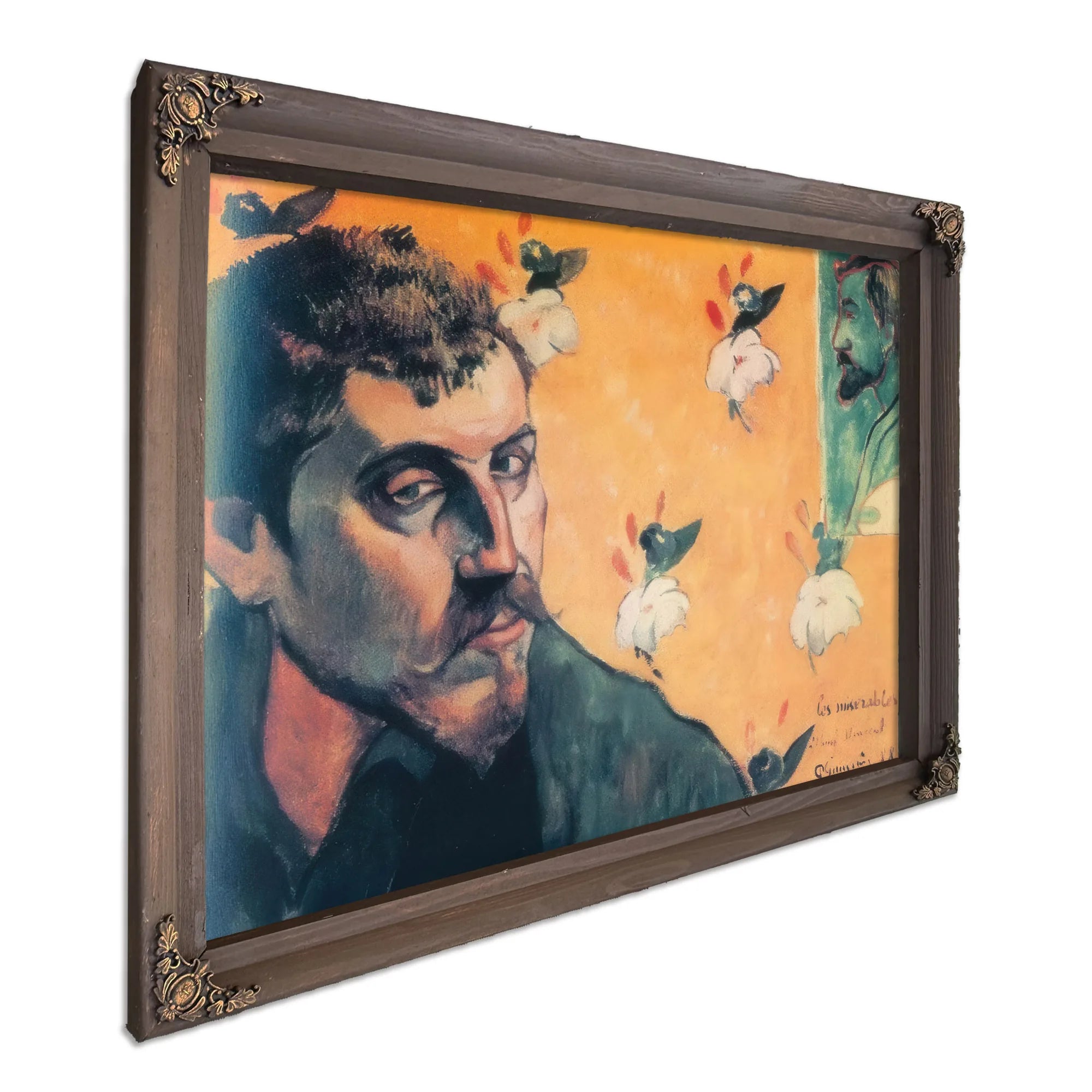 Self Portrait Les Miserables By Paul Gauguin Fine Art Print