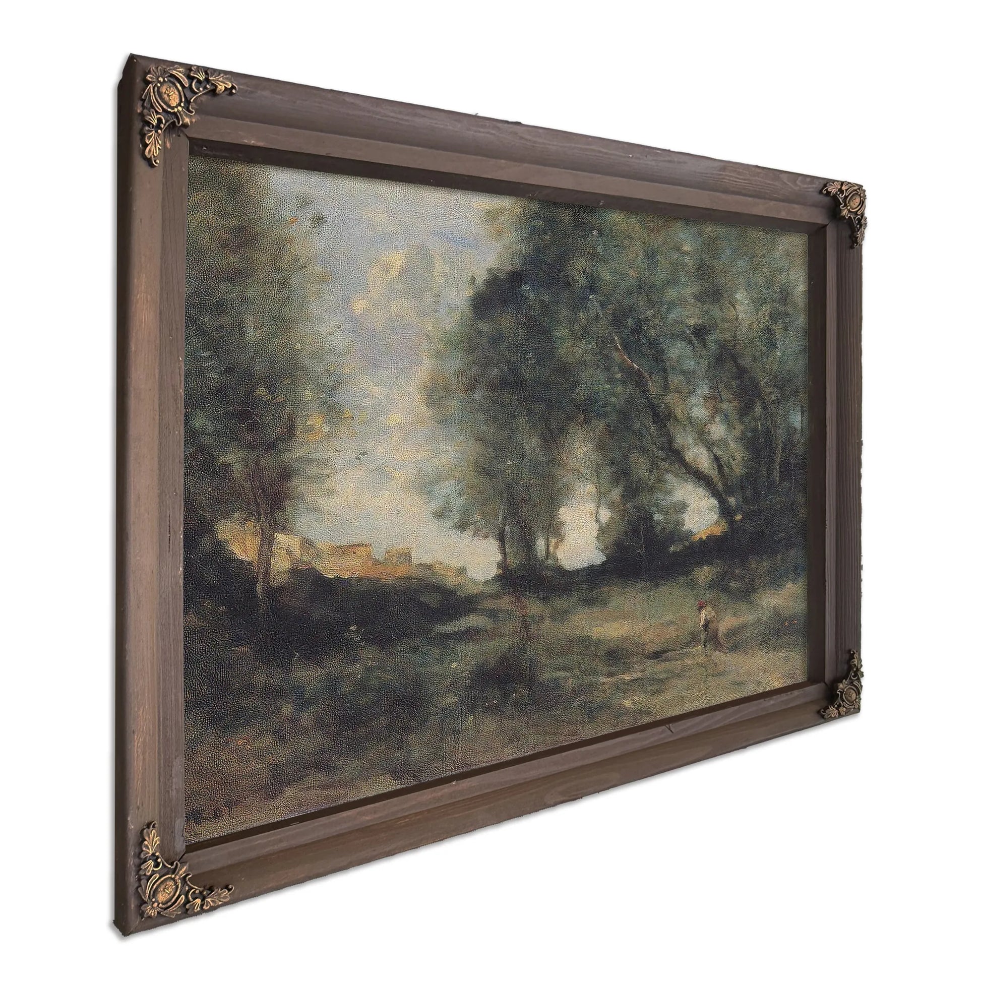 Landscape 1860 Realism Oil On Canvas 3850X5600Mm Kunsthalle Bremen By Jean Baptiste Camille Corot Fine Art Print