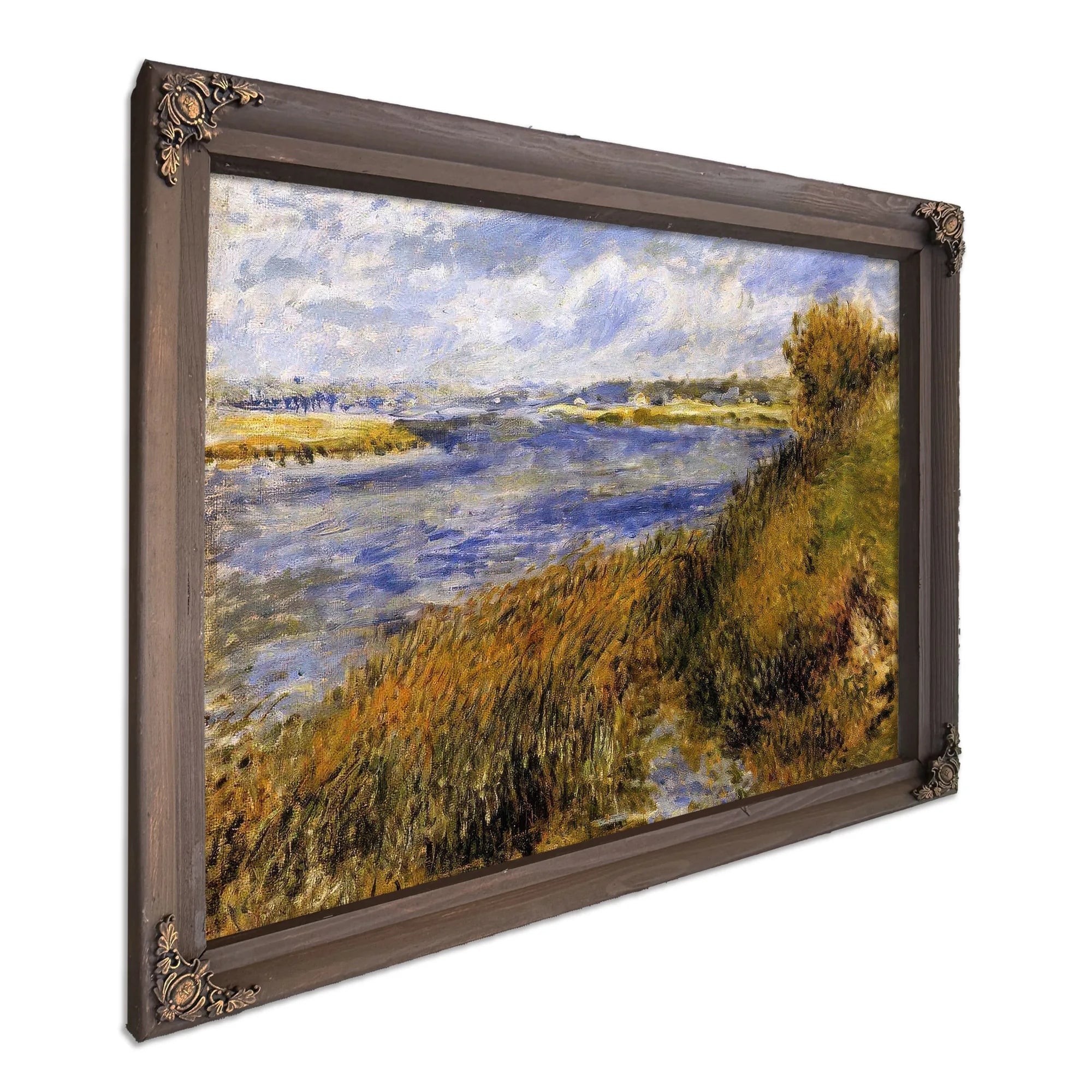 The Banks Of The Seine At Champrosay 1876 By Pierre Auguste Renoir Fine Art Print