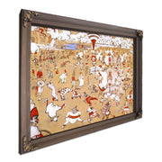 White And Red Clowns Evolving By James Ensor Fine Art Print