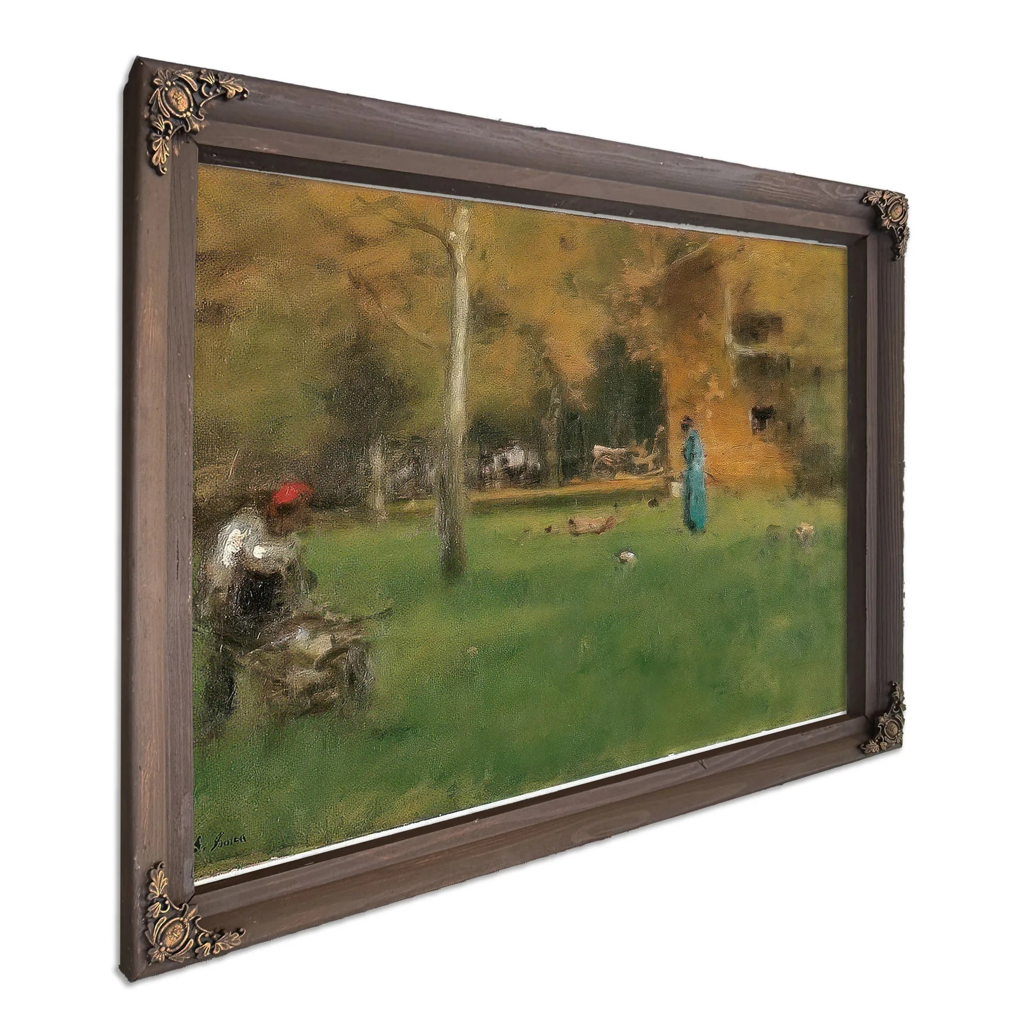The Old Barn By George Inness Fine Art Print