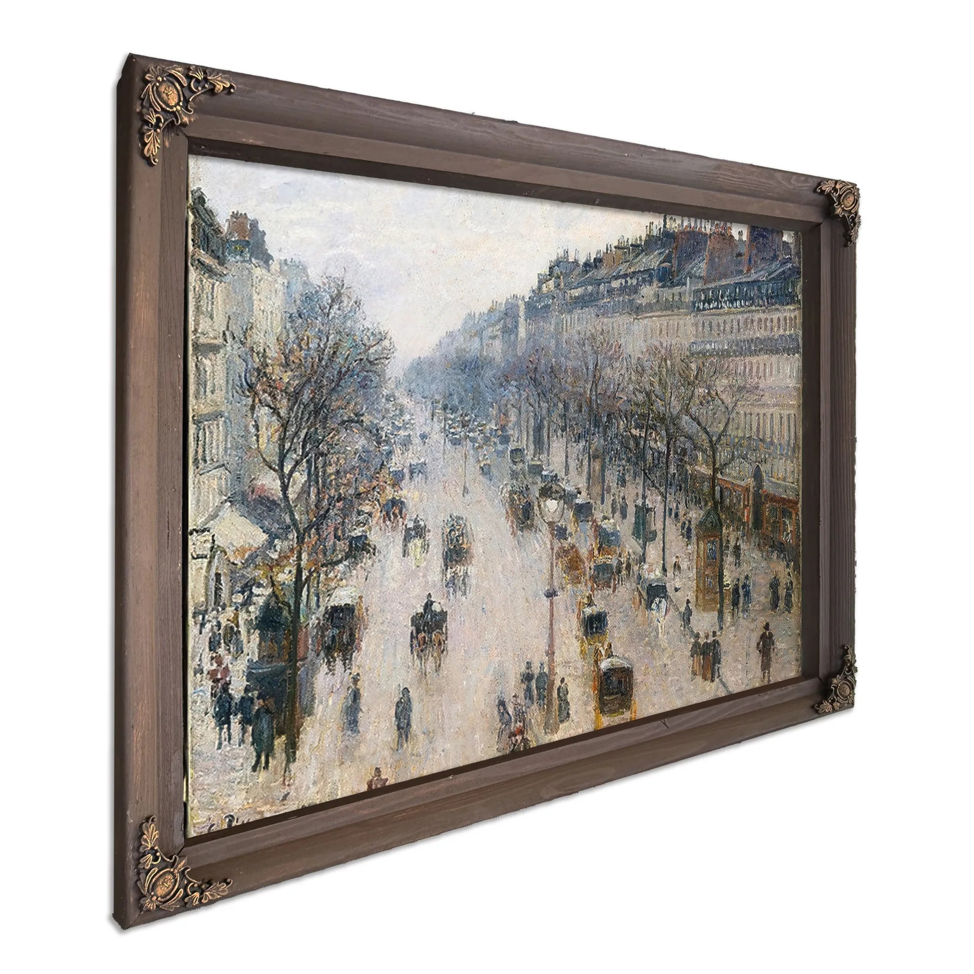 Boulevard Montmartre By Camille Pissarro Fine Art Print
