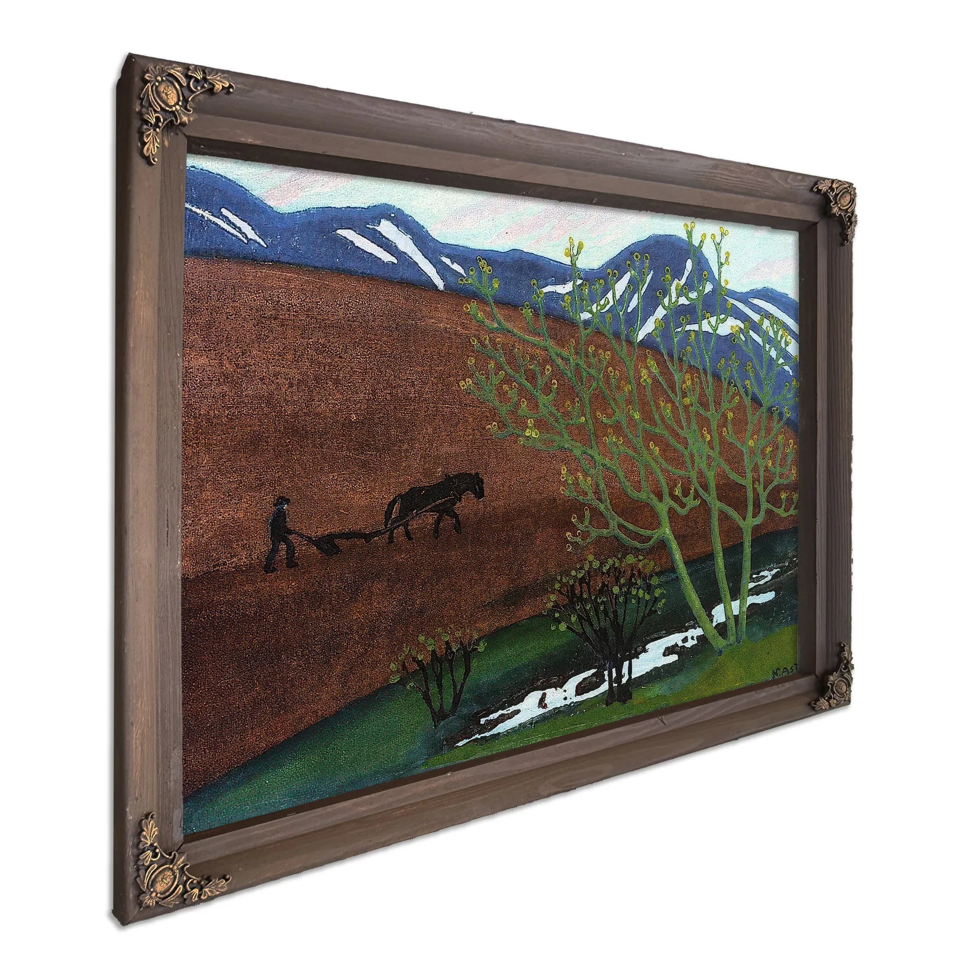 Night Ploughing 1 By Nicolai Astrup Fine Art Print