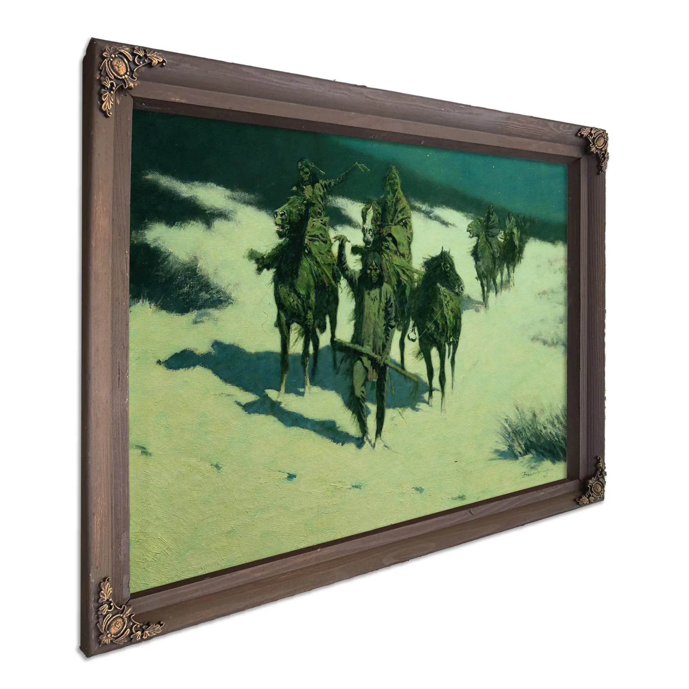 The Trail Of The Shod Horse by Frederic Remington