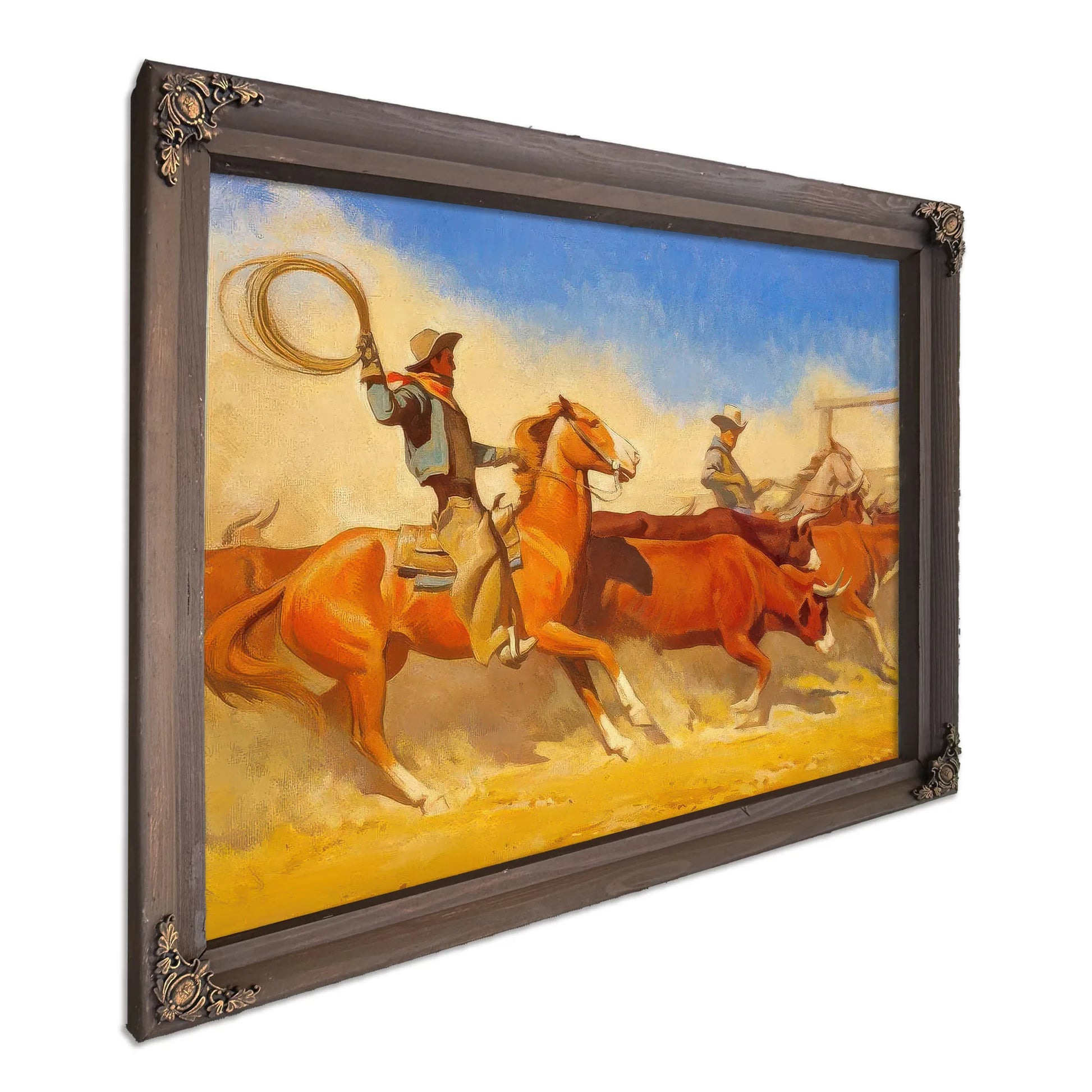 Steers To Market By Maynard Dixon Fine Art Print