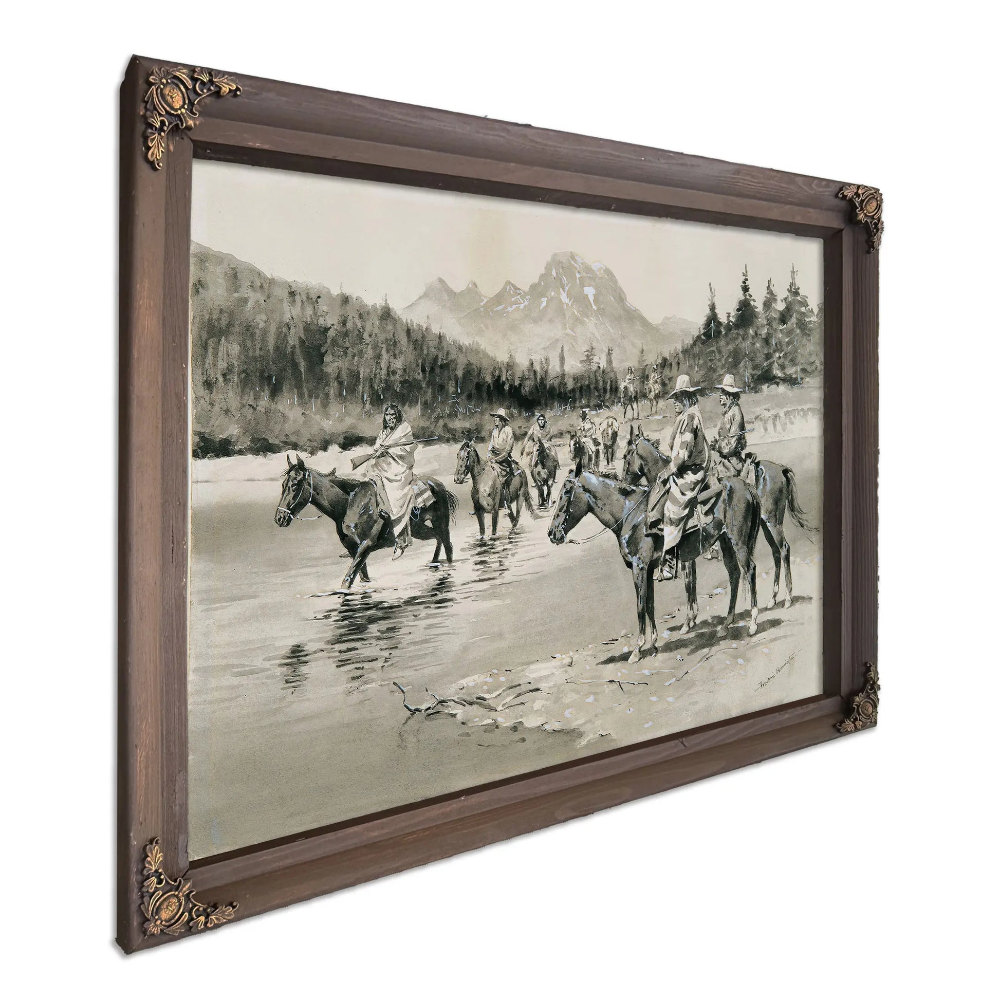 Recent Uprising Among The Bannock Indians A Hunting Party by Frederic Remington