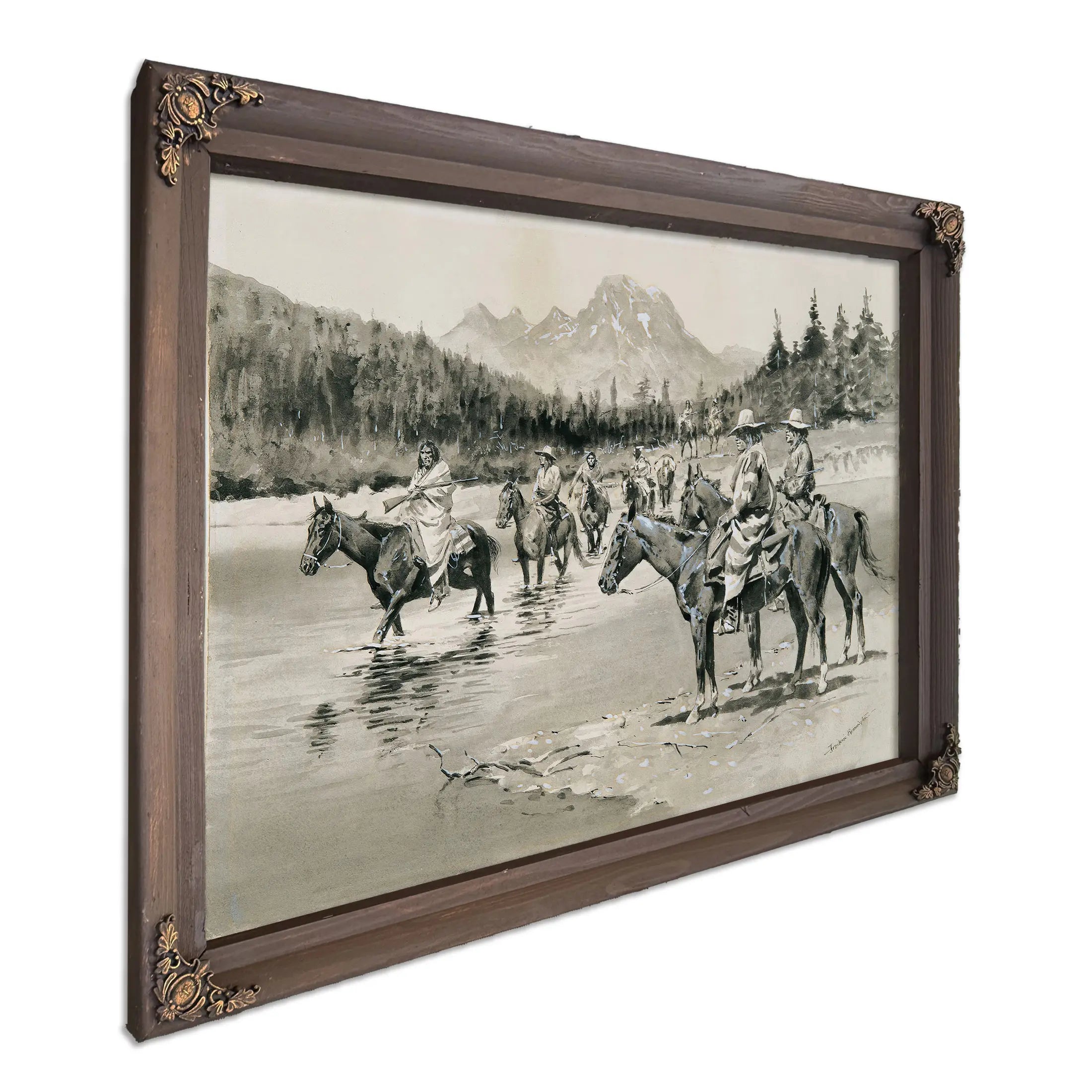 Recent Uprising Among The Bannock Indians A Hunting Party by Frederic Remington