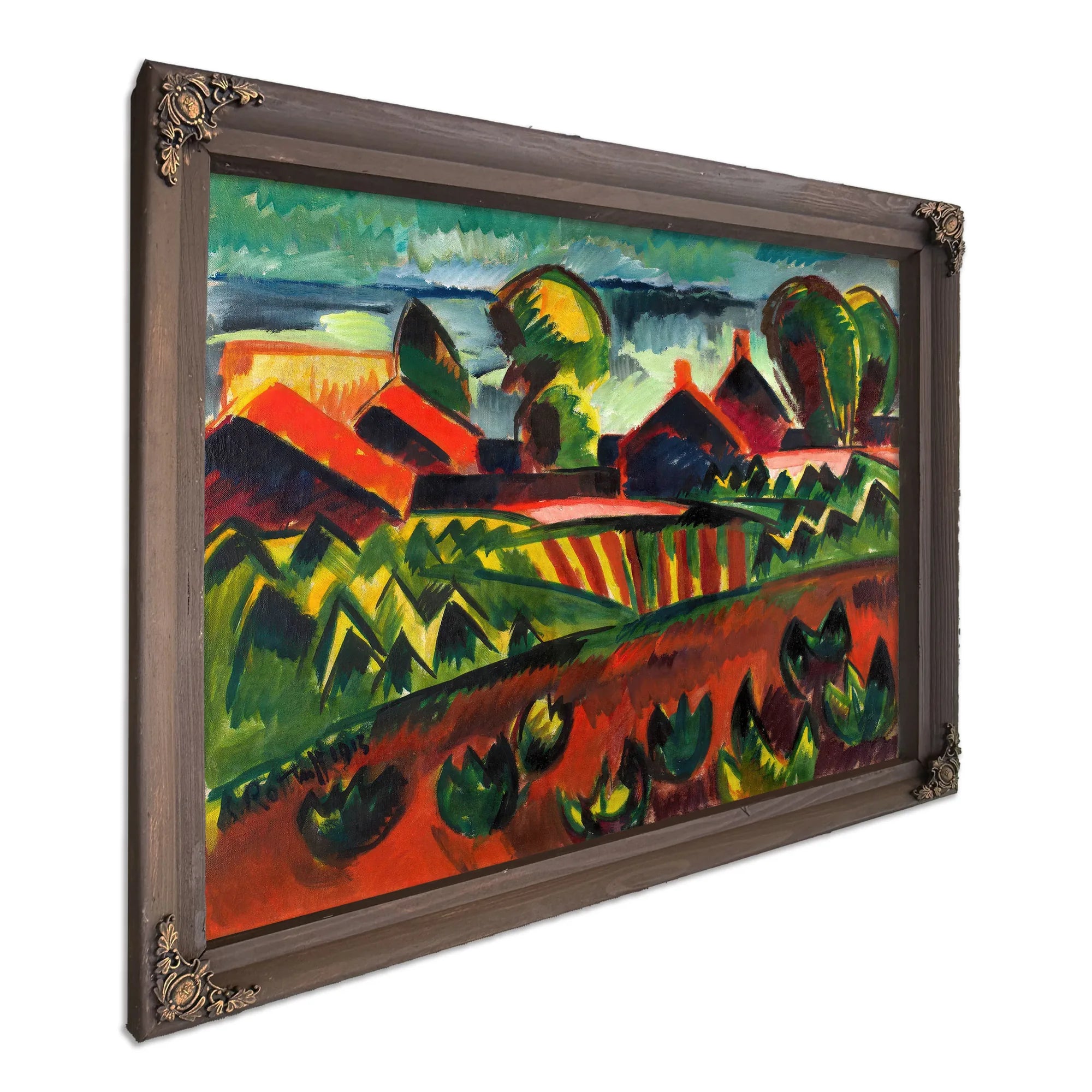 Village at the Sea by Karl Schmidt-Rottluff Fine Art Print