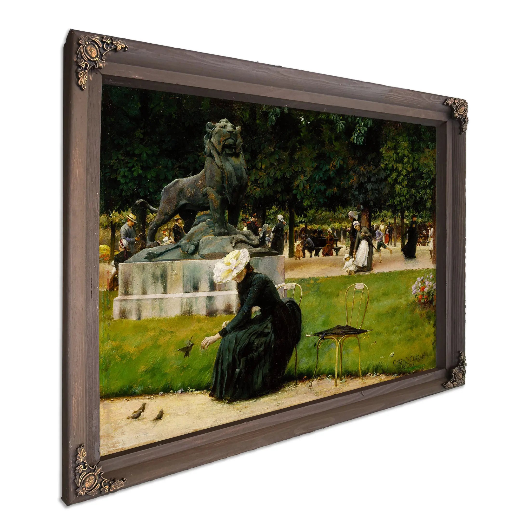 In The Luxembourg (Garden) (1889) by Charles Courtney Curran