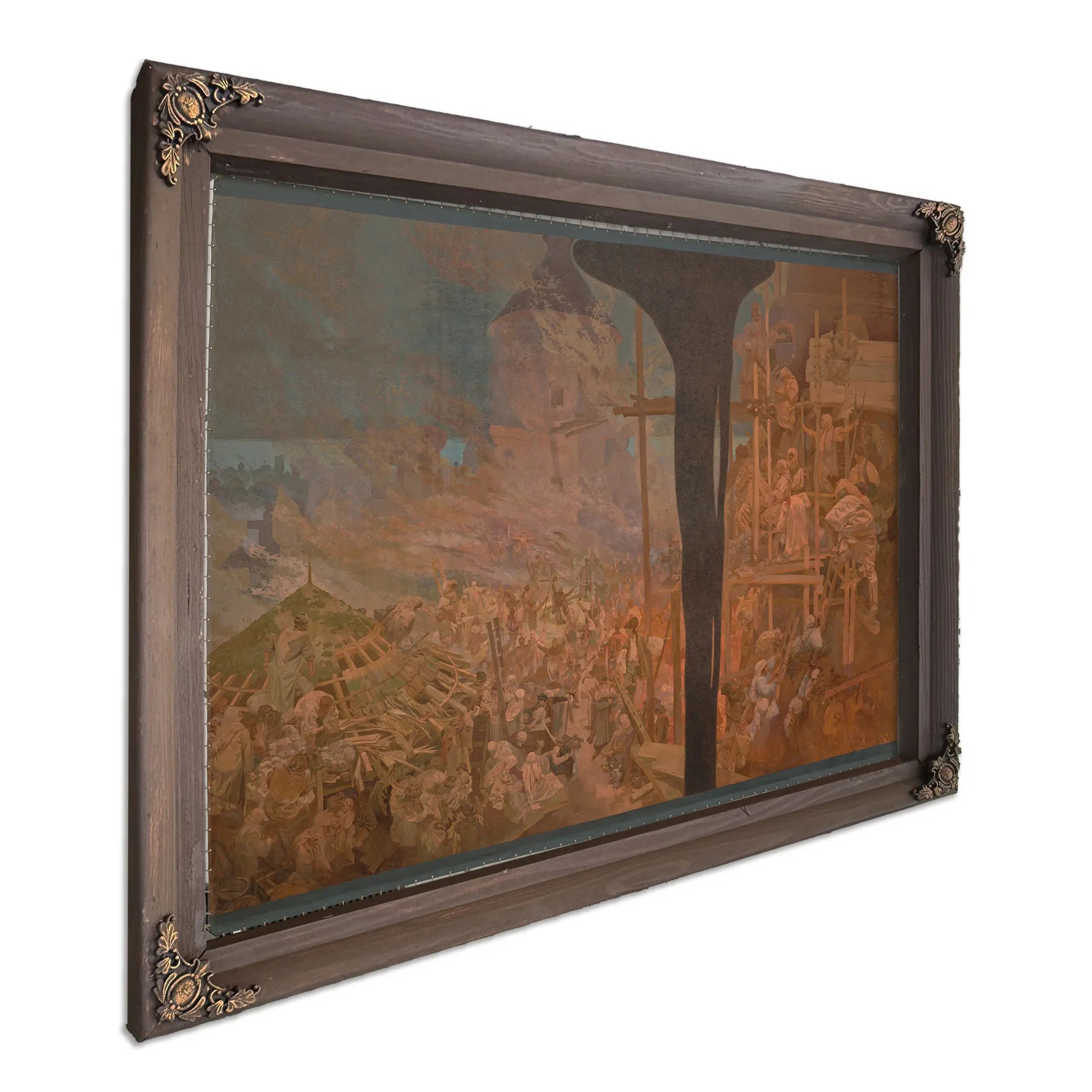 The Defence Of Szigetvar Against The Turks By Nikola Iv Zrinski by Alphonse Mucha