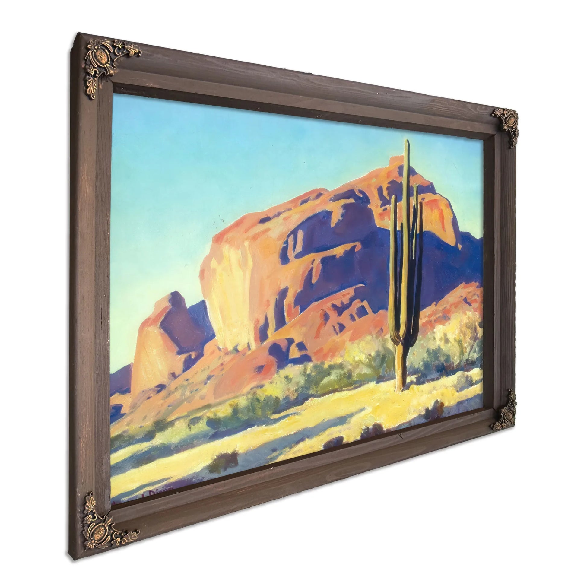Red Rock Cactus By Maynard Dixon Fine Art Print