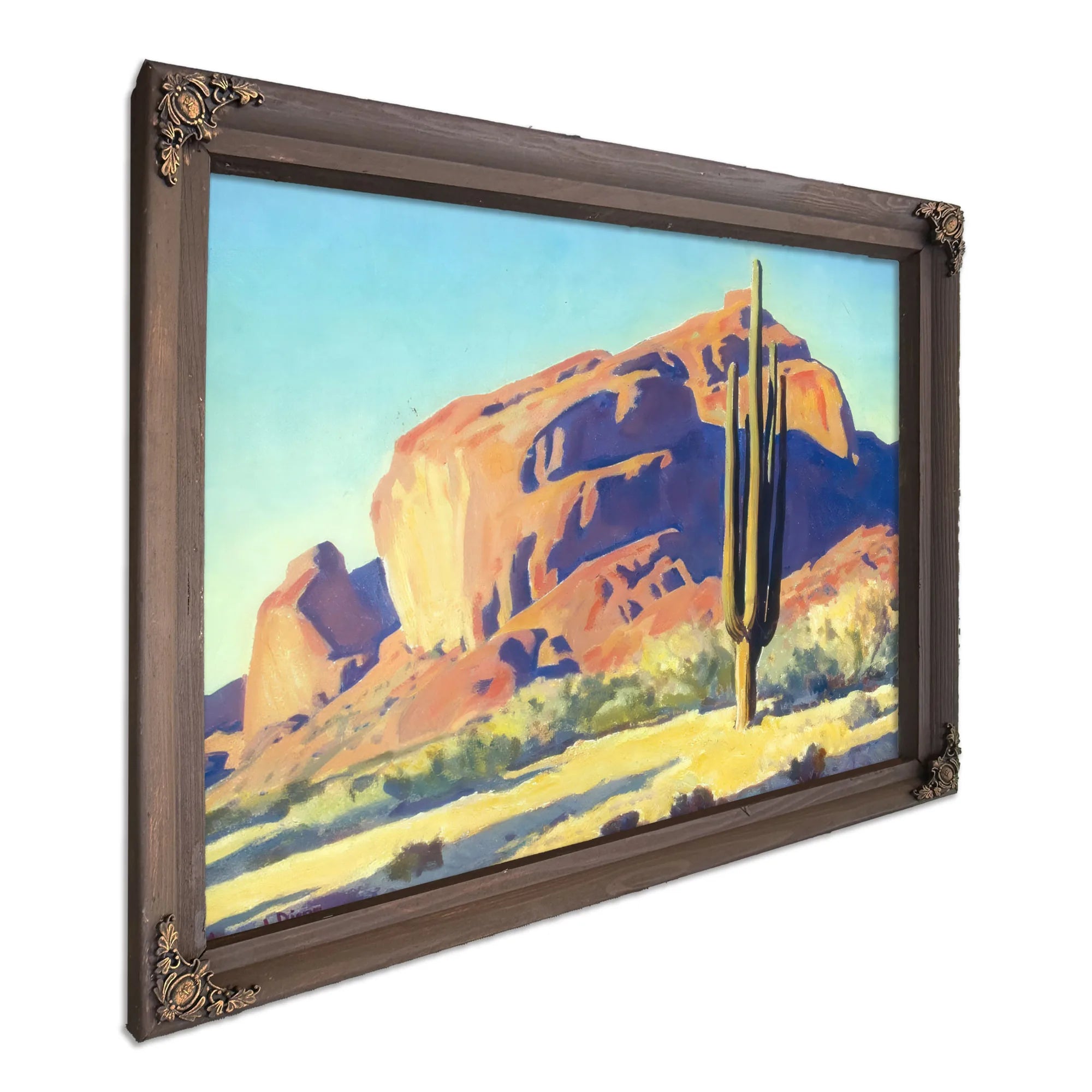 Red Rock Cactus By Maynard Dixon Fine Art Print
