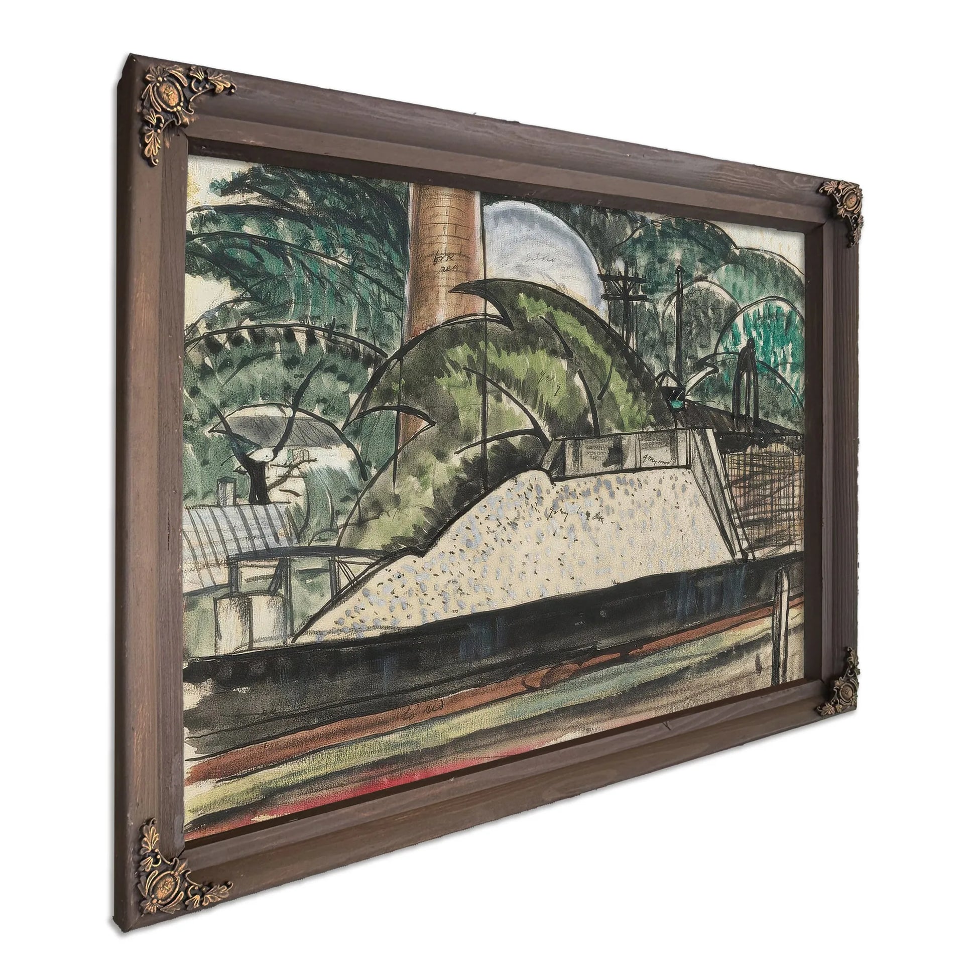 Power House Dock By Arthur Dove Fine Art Print