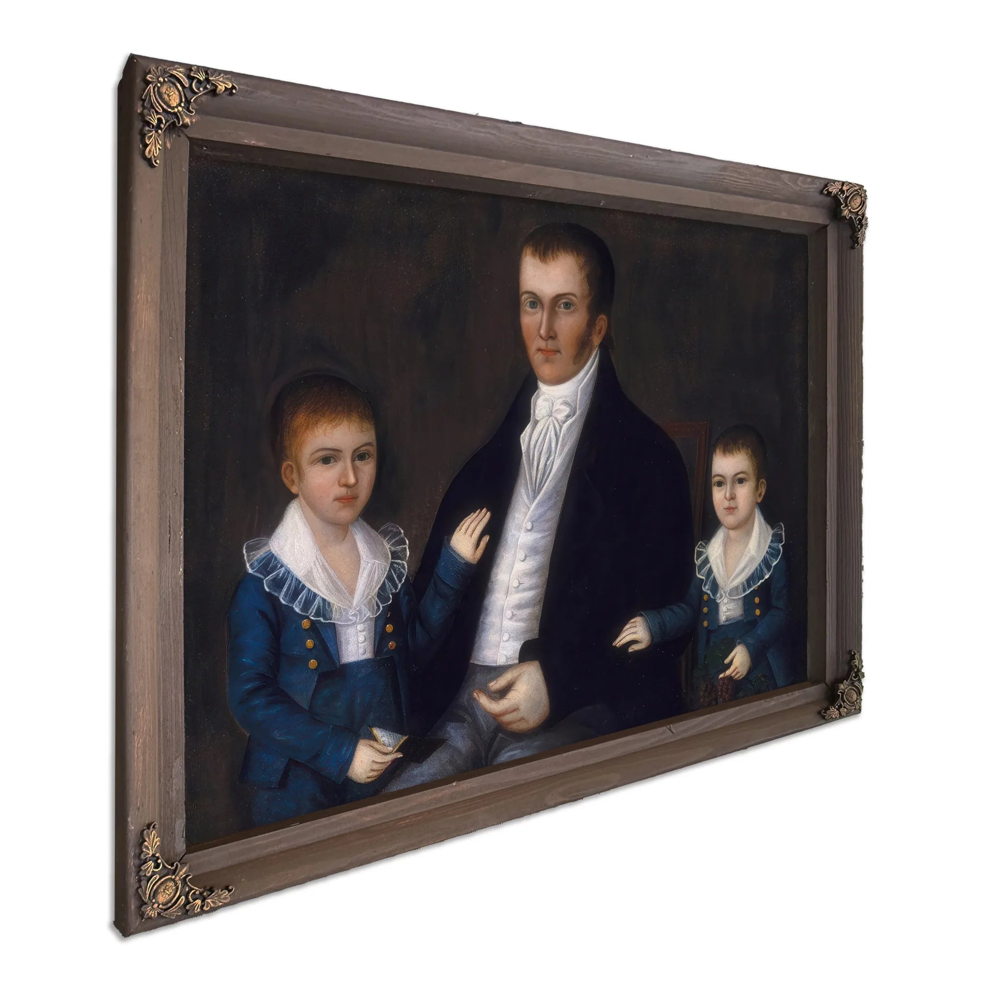 John Jacob Anderson And Sons John And Edward 1815 By Joshua Johnson Fine Art Print