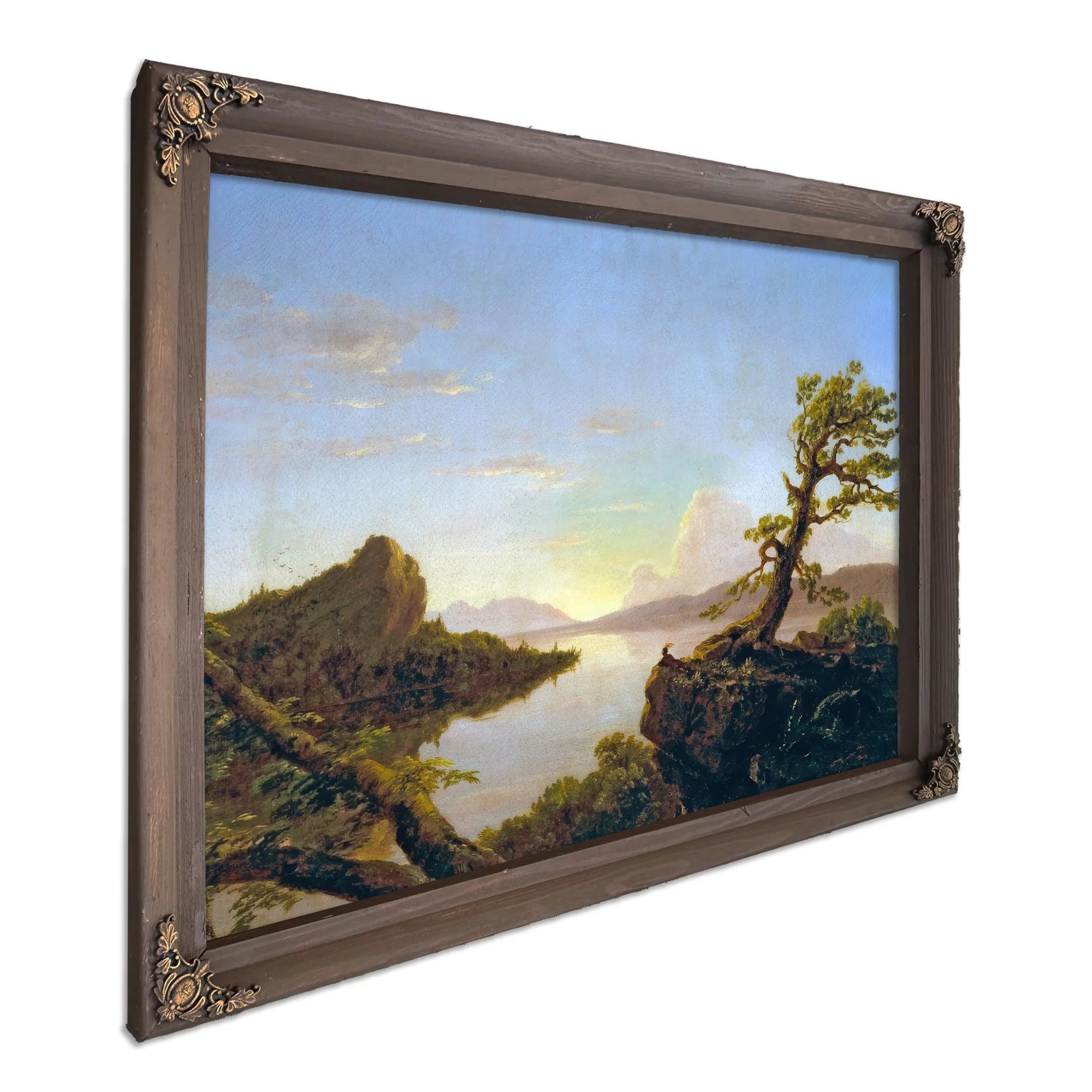 American Lake Scene By Thomas Cole Fine Art Print