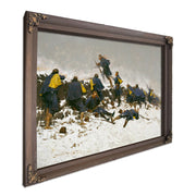 Through The Smoke Sprang The Daring Soldier  by Frederic Remington