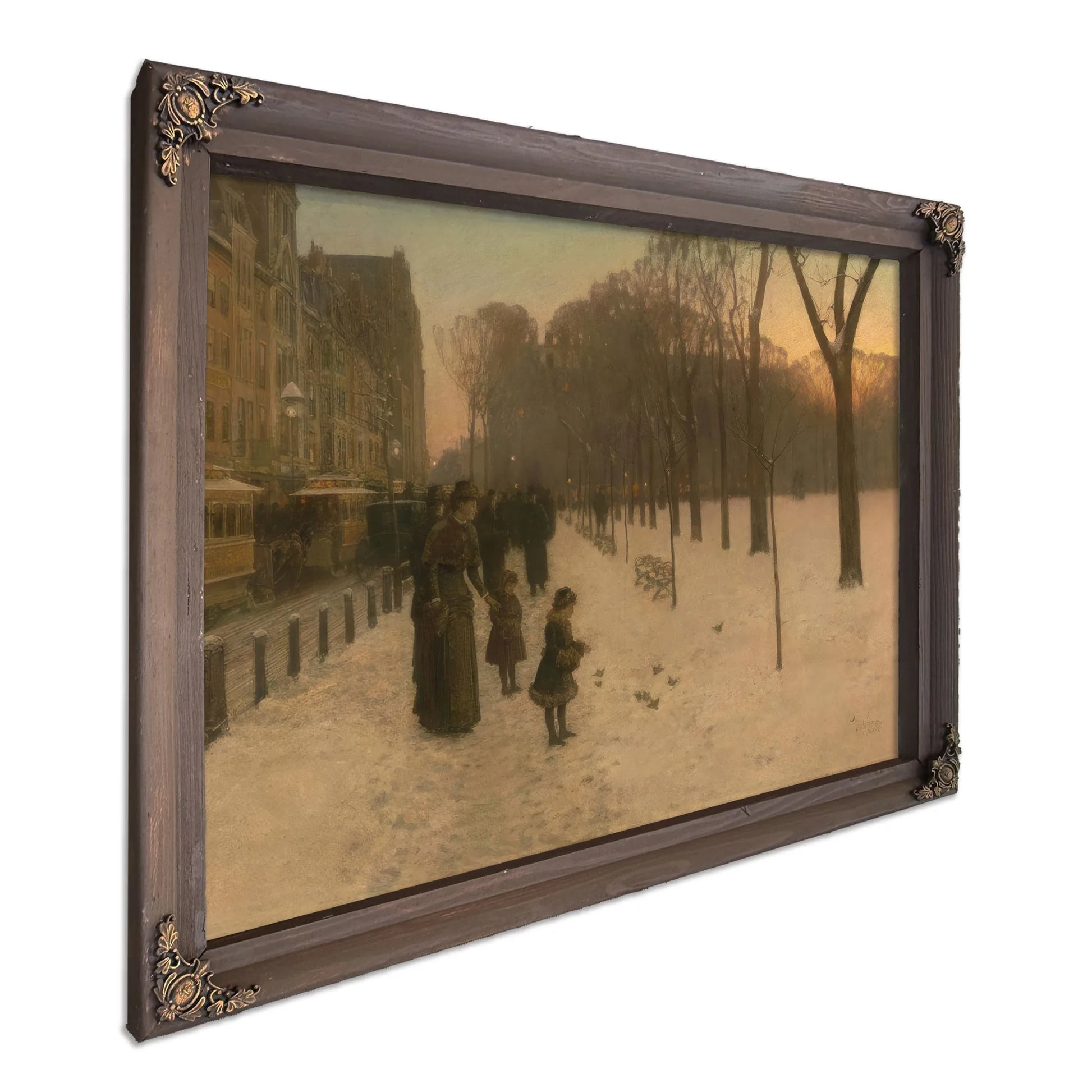 Boston Common At Twilight By Childe Hassam Fine Art Print