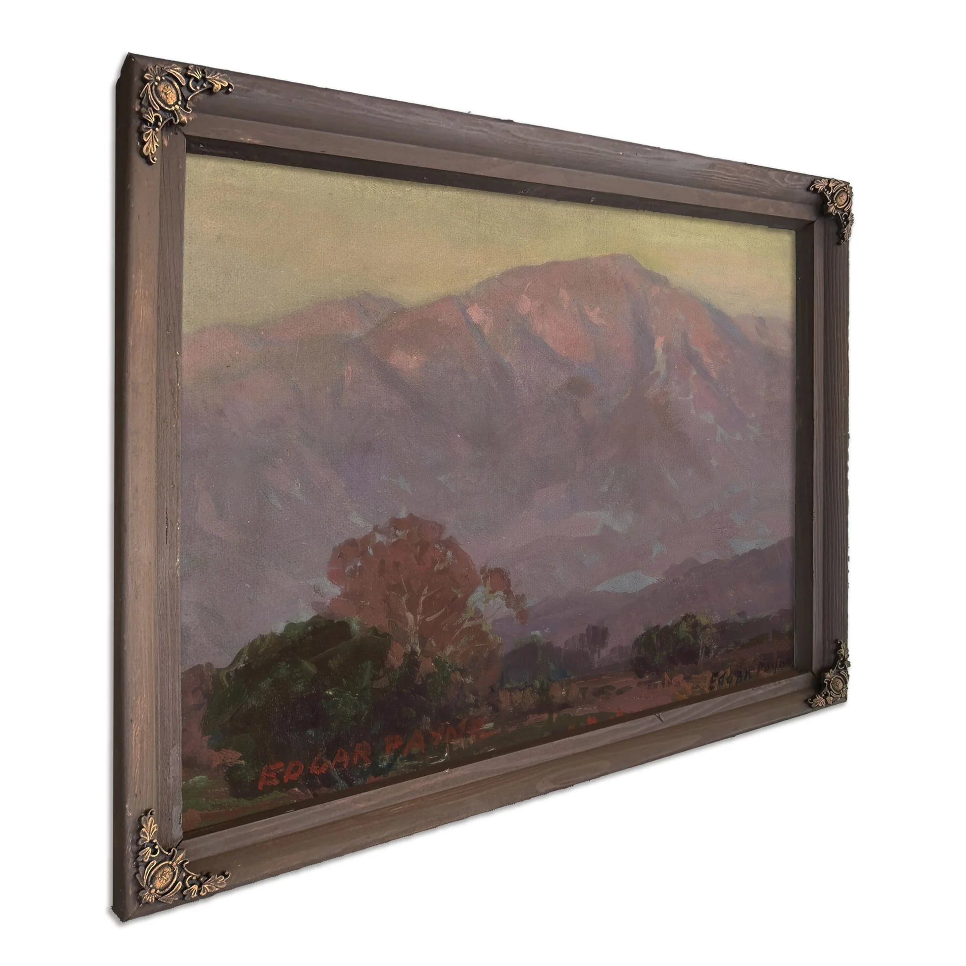 Purple Foothills San Gabriel Mountains By Edgar Payne Fine Art Print