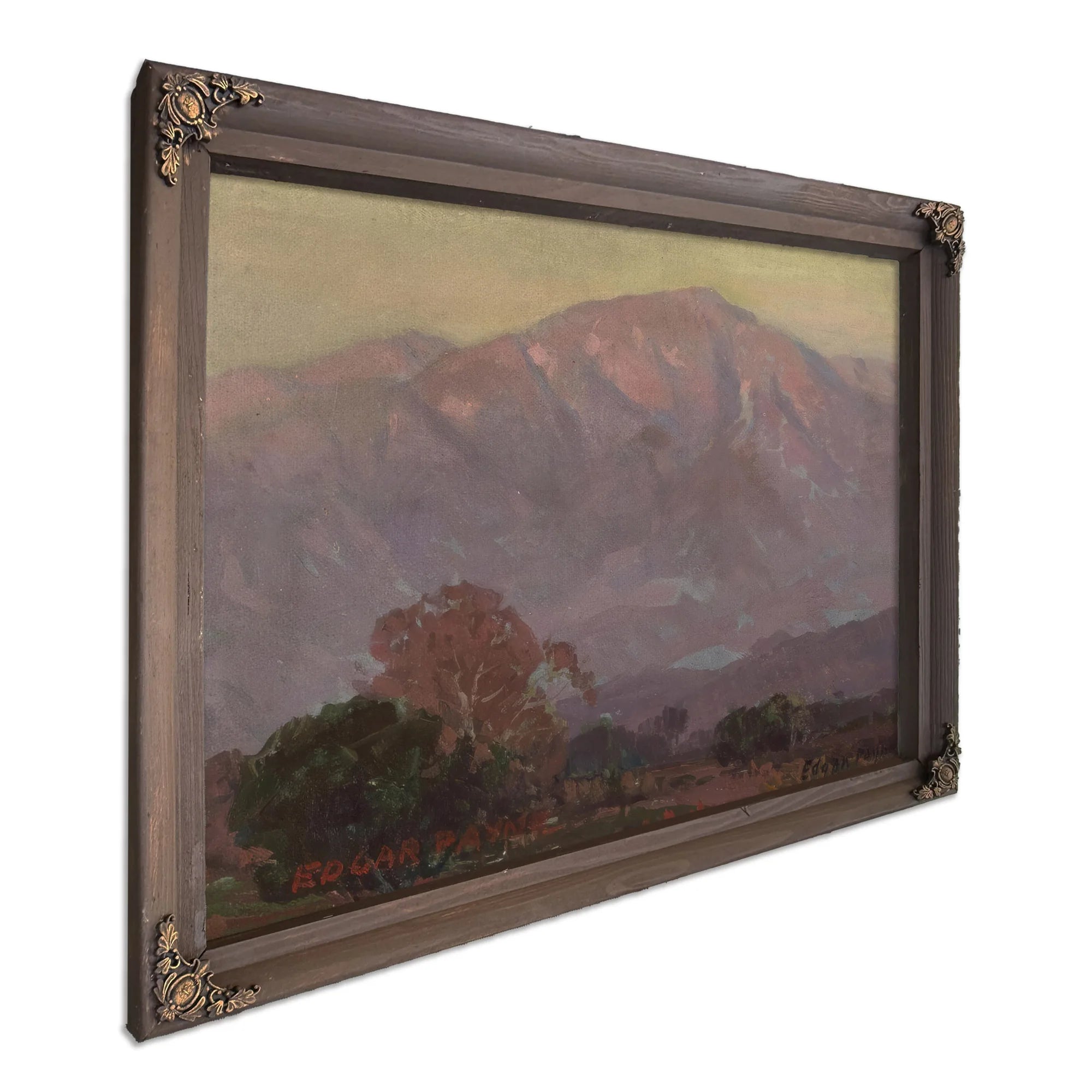 Purple Foothills San Gabriel Mountains By Edgar Payne Fine Art Print