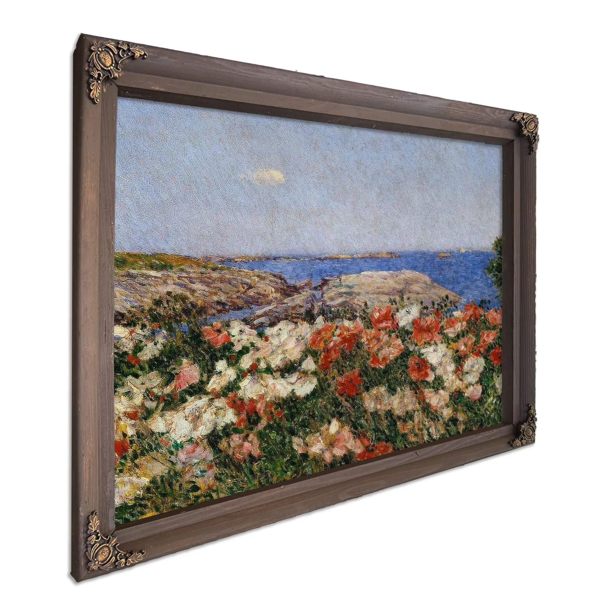 Poppies On The Isle Of Shoals By Childe Hassam Fine Art Print