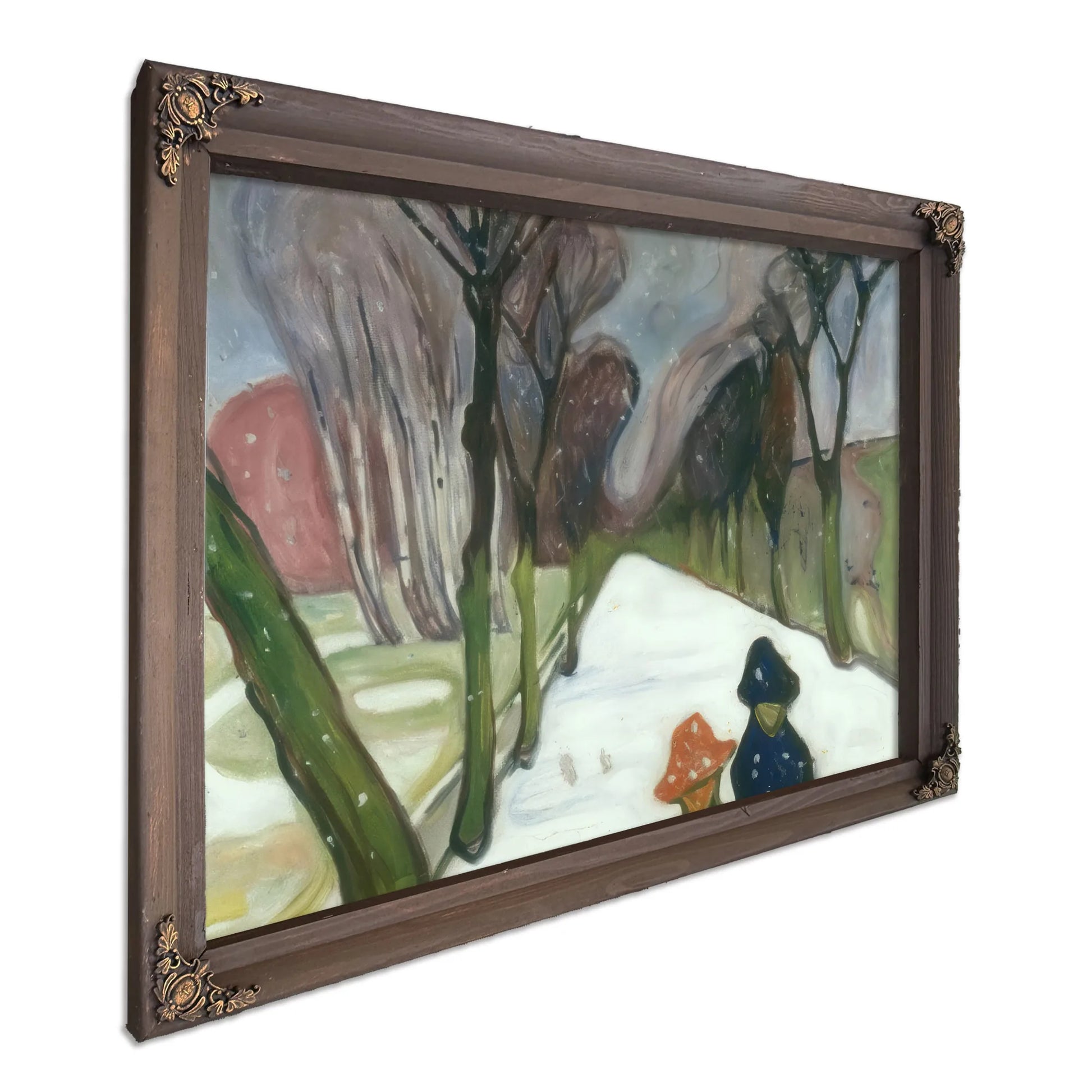 Snow Falling In The Lane 1906 By Edvard Munch Fine Art Print