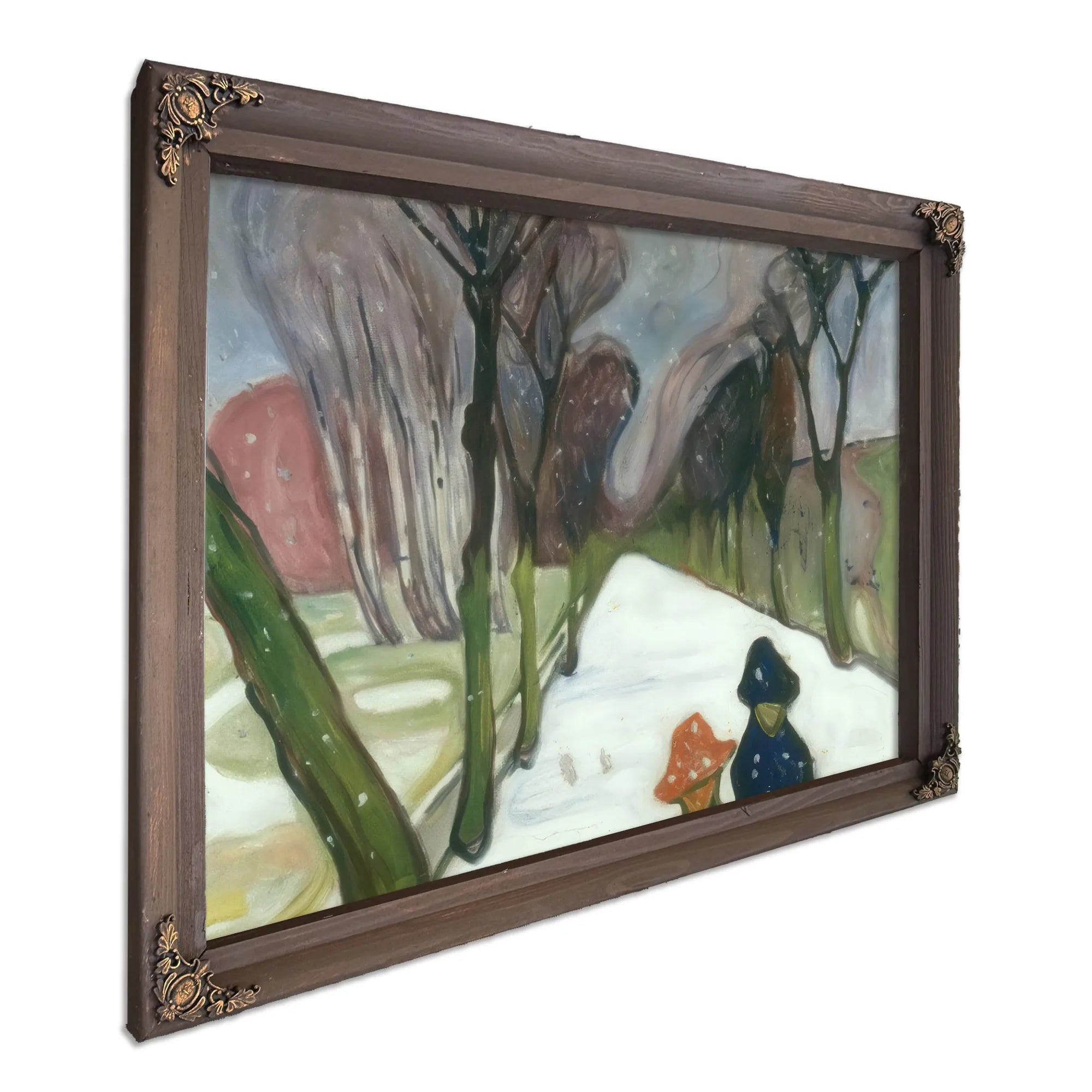 Snow Falling In The Lane 1906 By Edvard Munch Fine Art Print