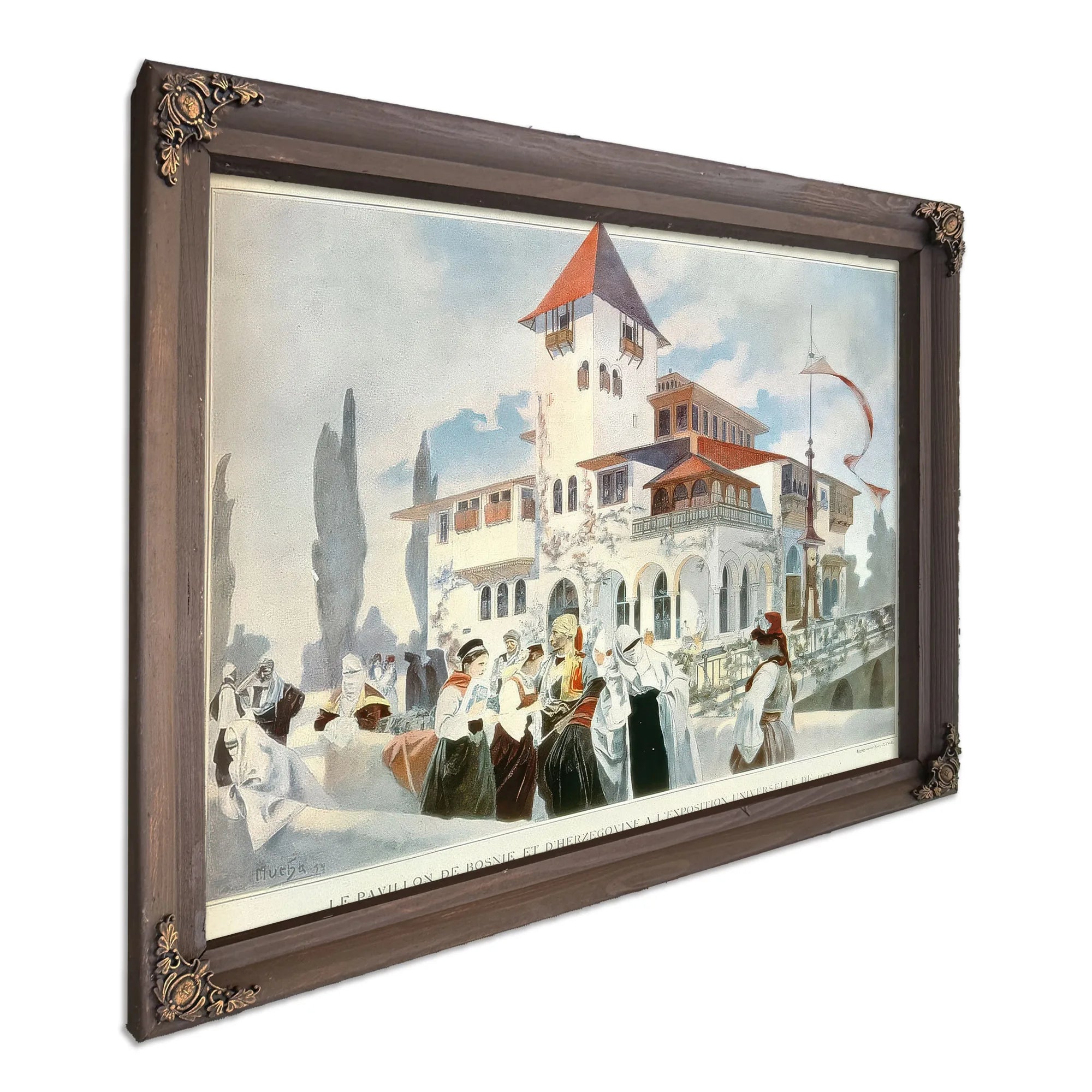 Bosnia And Herzogovina Pavilion By Alphonse Mucha Fine Art Print